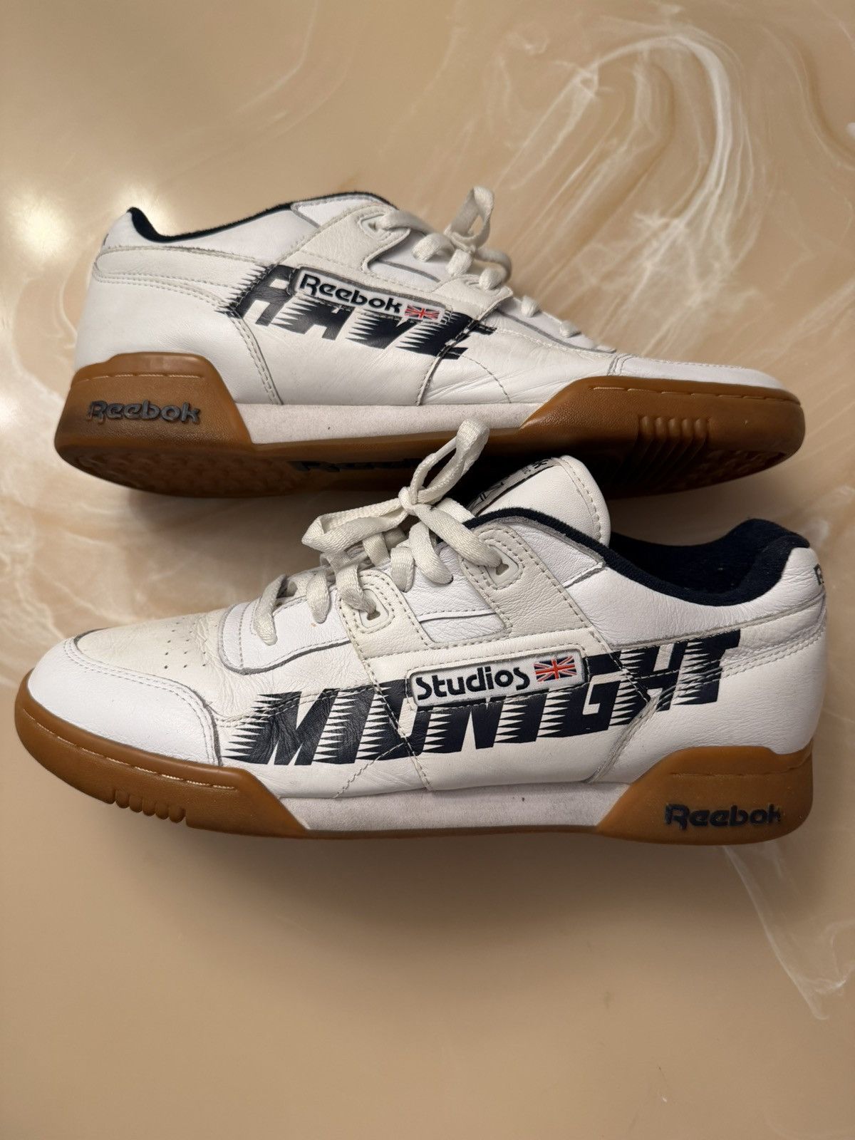 Midnight Studios ****RARE MIDNIGHT RAVE/ STUDIO REEBOK SNEAKERS Size US 11 / EU 44 - 1 Thumbnail
