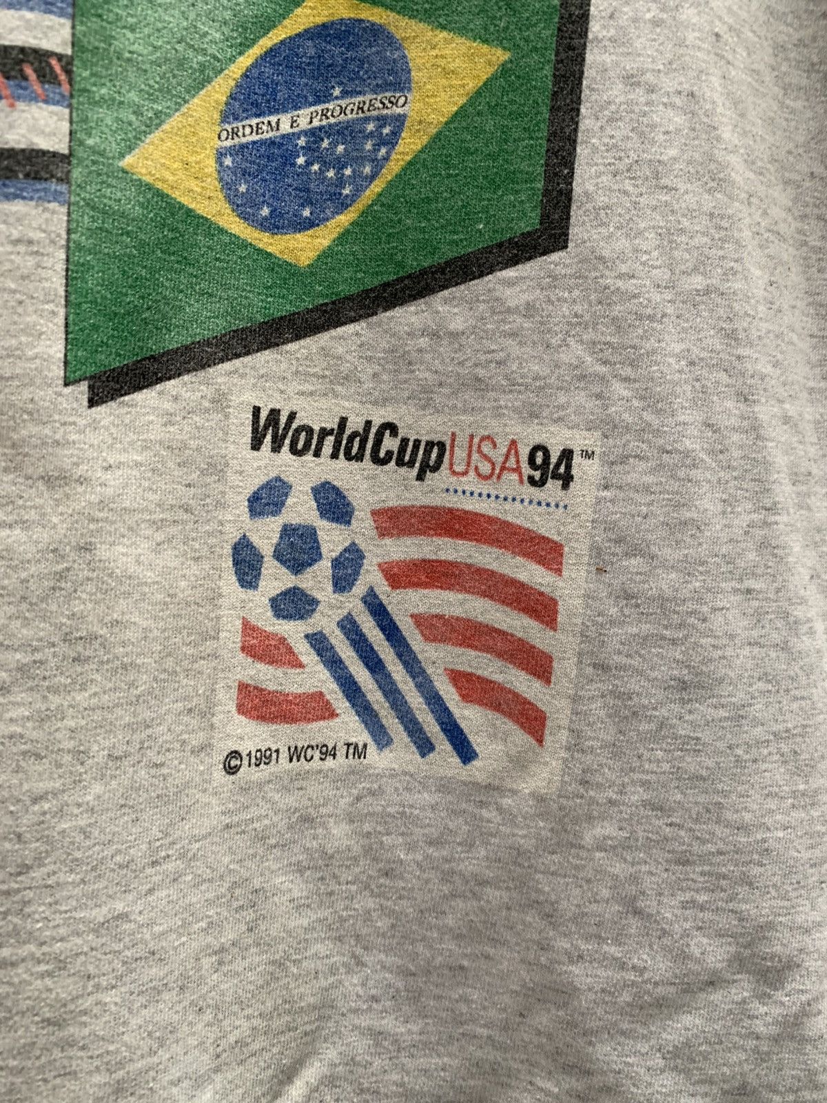 Trench USA Vintage World Cup 1994 Finals Brazil vs Italy Size US M / EU 48-50 / 2 - 3 Thumbnail