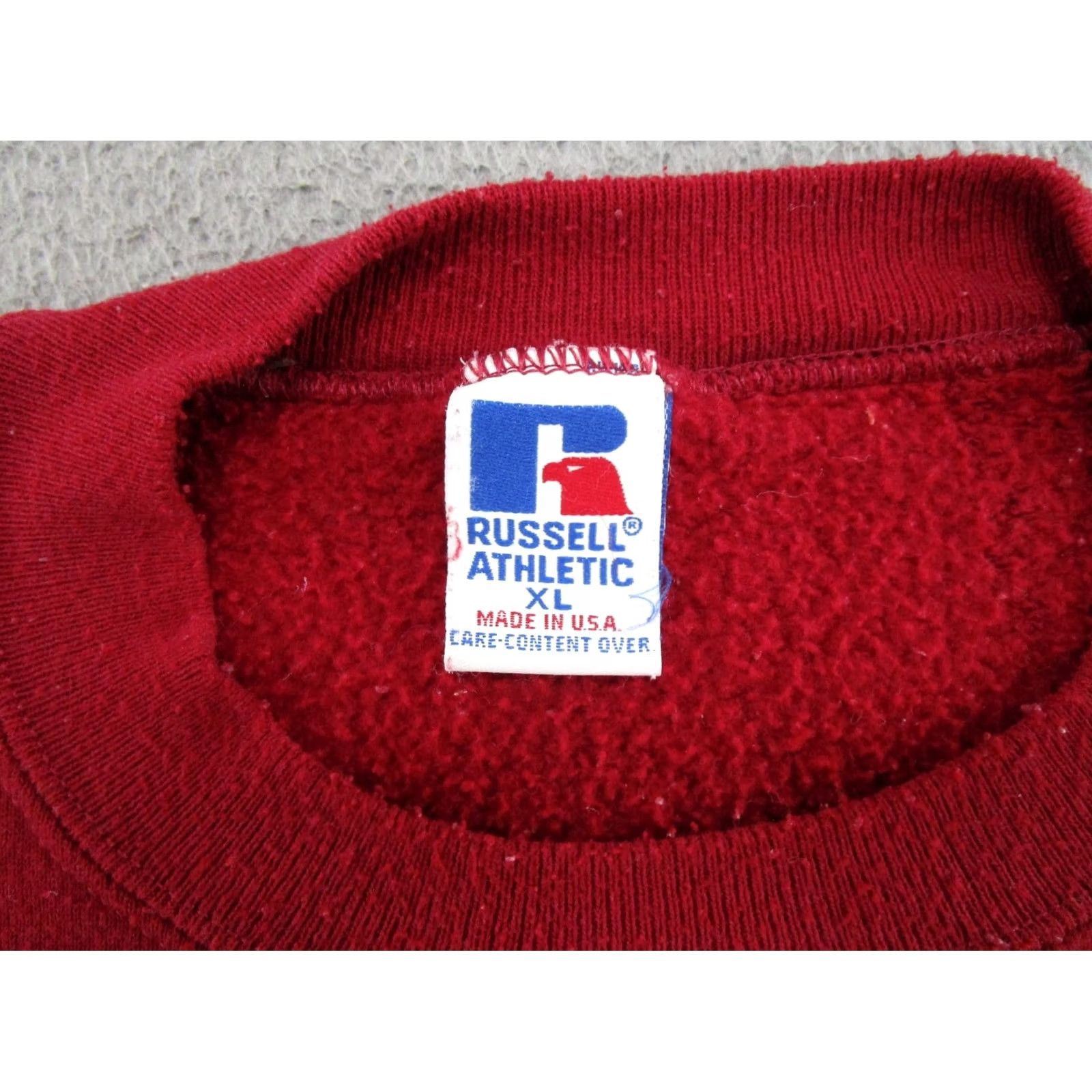 Russell Athletic VINTAGE Russell Athletic Crewneck Sweatshirt XL Men Red 90s Stanford Cardinals Size US XL / EU 56 / 4 - 3 Thumbnail