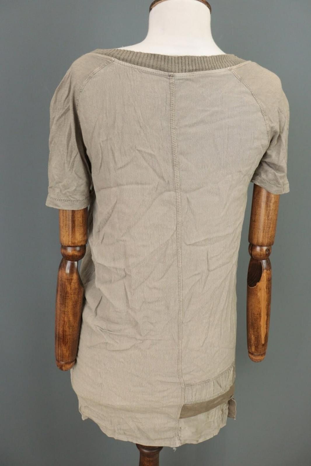 Designer Elisa Cavaletti Sono Italiano BrownShort Blouson Dress Size L / US 10 / IT 46 - 10 Thumbnail