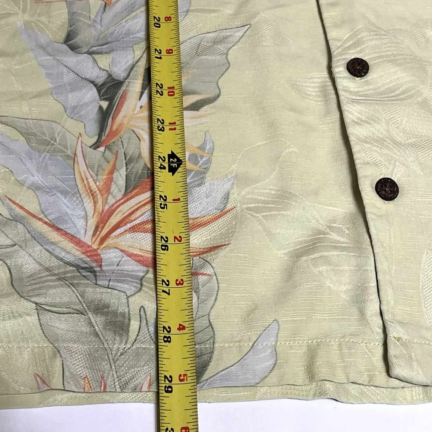 Tommy Bahama Tommy Bahama Shirt Hawaiian Floral Button-Front Silk Multicolor 100% Men's L Short Sleeve Collared Button-Up Casual Size US L / EU 52-54 / 3 - 5 Thumbnail
