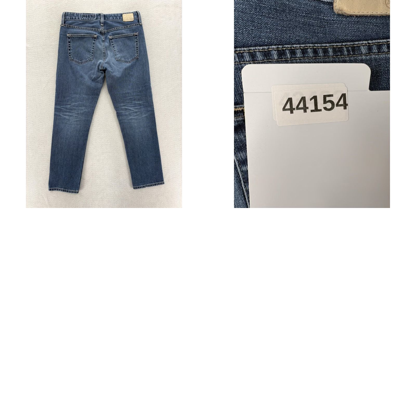 Denime AG Adriano Goldschmied Jeans Womens 26 Blue Ex Boyfriend Slim Stretch Denim Jeans Size 26" / US 2 / IT 38 - 9 Thumbnail