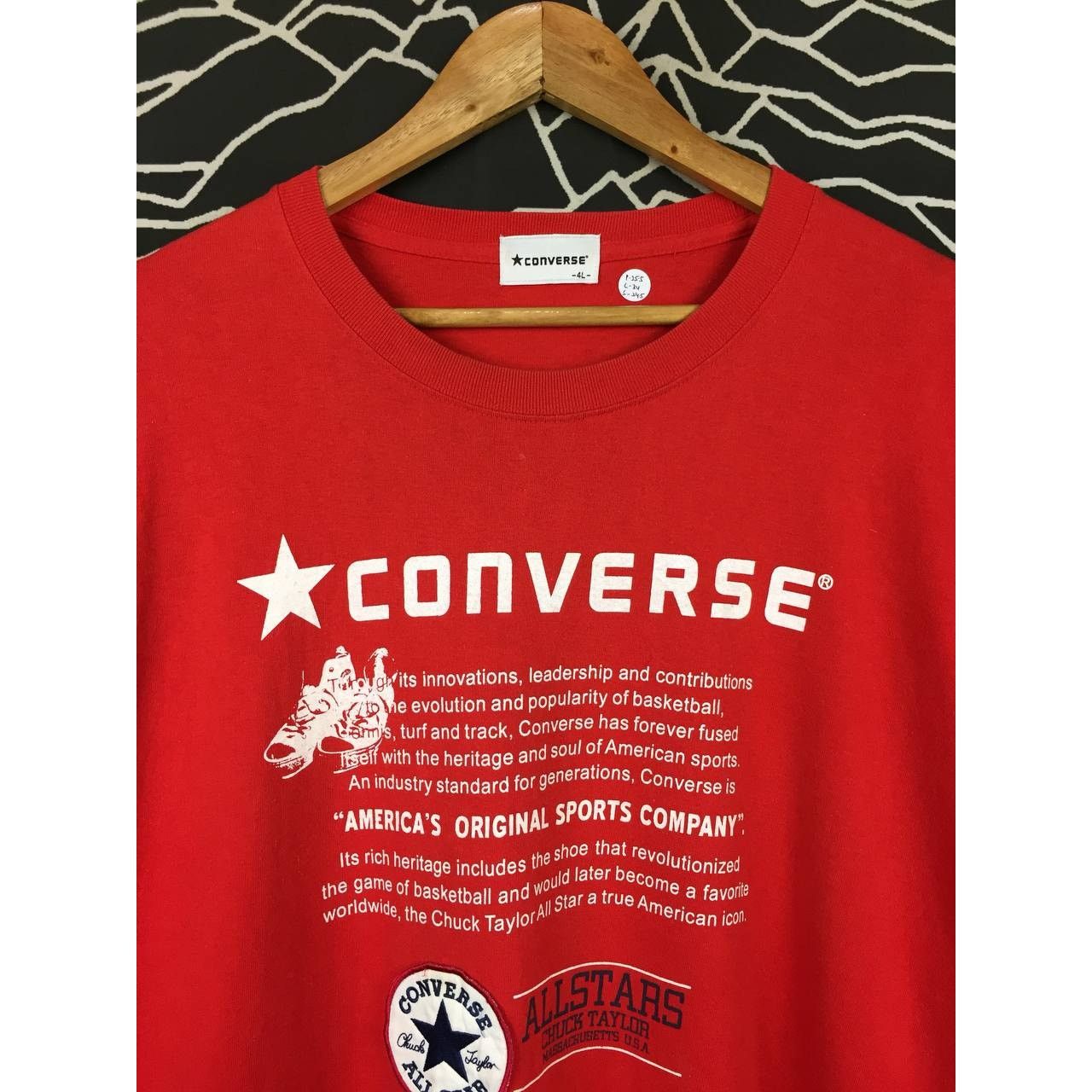 Converse × Vintage Converse All Star America's Original Long Sleeve Tee Size US XXL / EU 58 / 5 - 3 Thumbnail