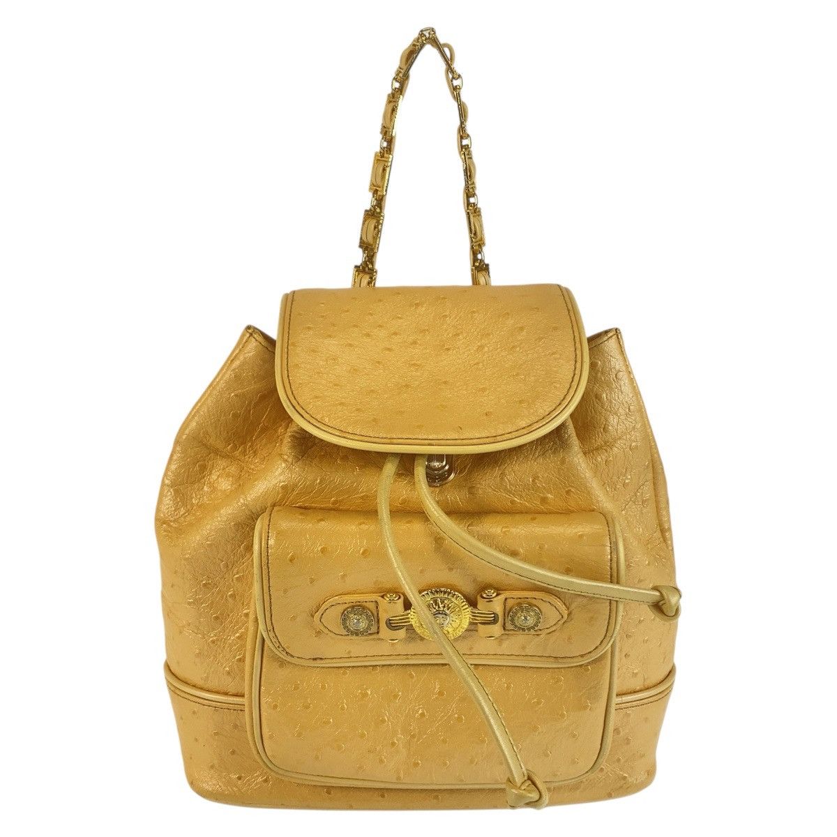Versace Versace Versace Sunburst Leather Backpack Leather Backpack DUTY FREE for USA Size ONE SIZE - 1 Thumbnail