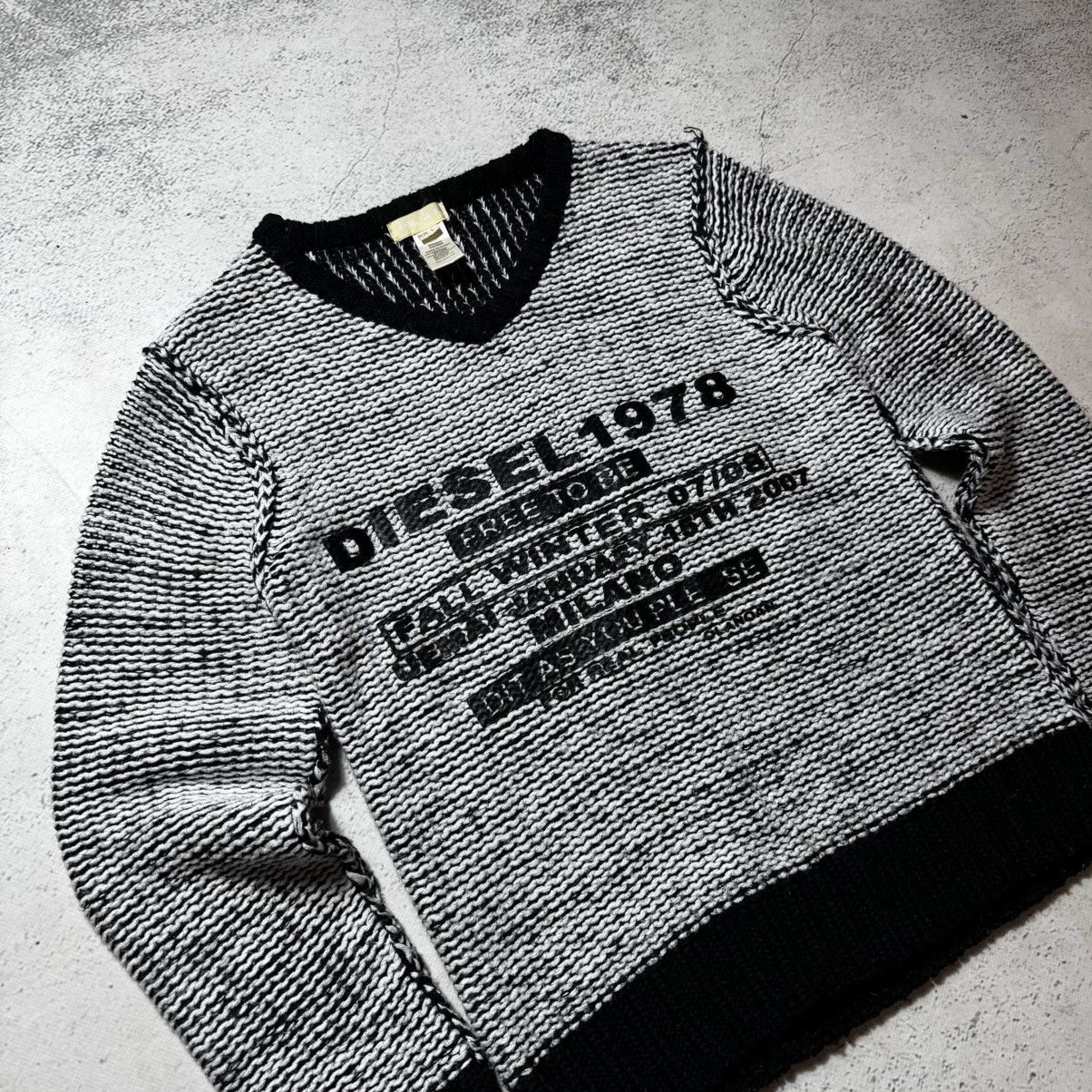 Diesel vintage avant garde chain mail sweater diesel big logo slim Size US L / EU 52-54 / 3 - 2 Thumbnail