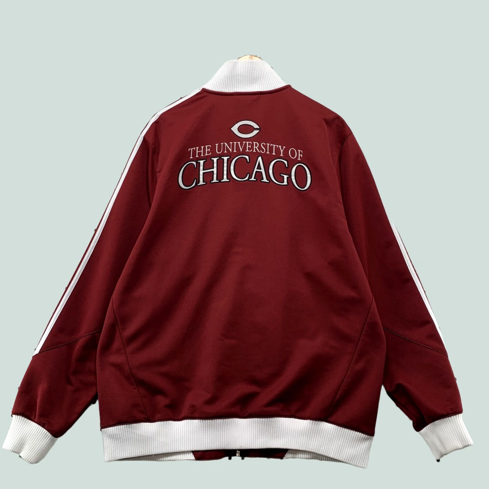 Adidas Adidas University Chicago Track Jacket Mens 2XL Maroon Embroidered Size US XXL / EU 58 / 5 - 1 Thumbnail