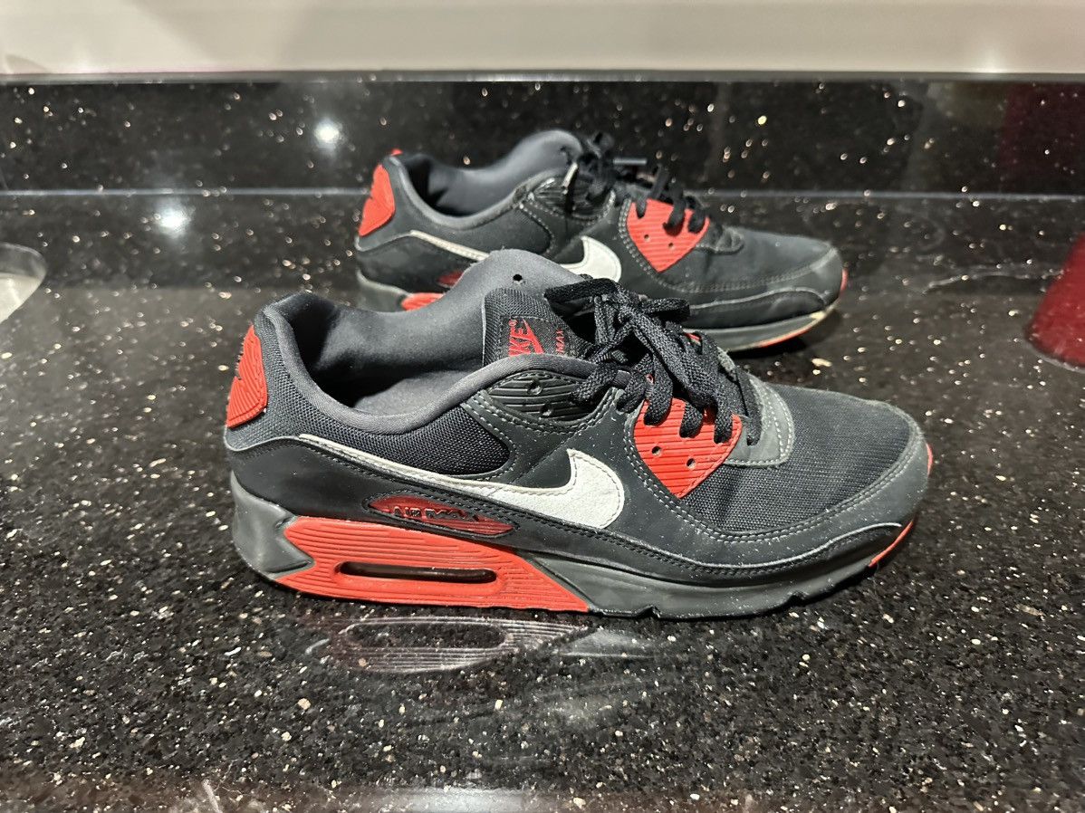 Nike Nike Air Max 90 Anthracite Mystic Red Size US 12 / EU 45 - 2 Thumbnail