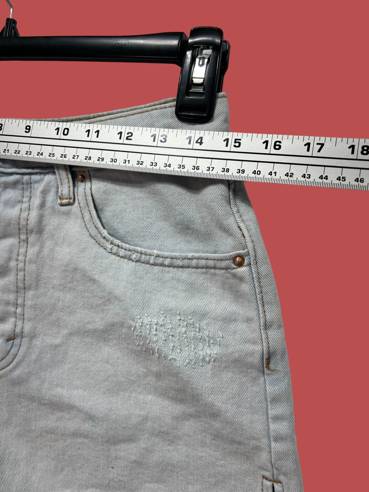 Other Wild Fable - Women's High-Rise Cut Off Jean Shorts - Light B Size 28" / US 6 / IT 42 - 5 Thumbnail