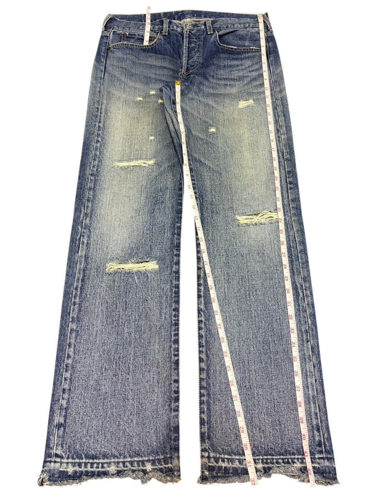 Takeo Kikuchi Vintage Takeo Kikuchi Faded Wash Distress Loose Jeans Size US 33 - 7 Thumbnail