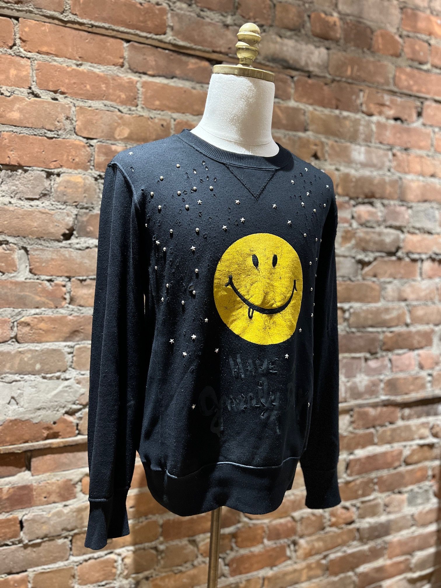 Coach Coach 1941 Embellished “Have a Groovy Day” Smiley Sweater Size US M / EU 48-50 / 2 - 2 Thumbnail