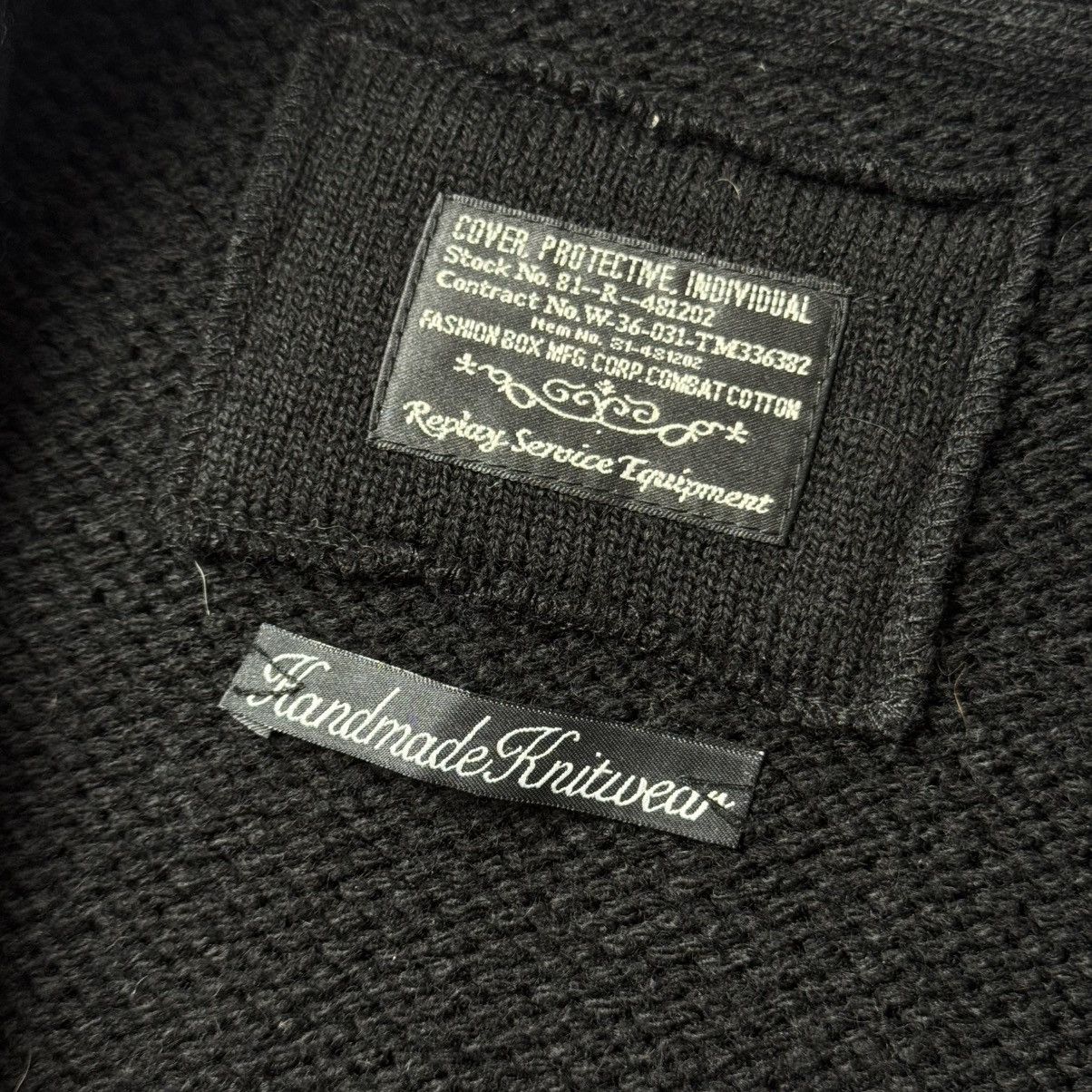 If Six Was Nine Napoleon Black Knitted Military Cardigan Gold Crest Buttons Size S / US 4 / IT 40 - 10 Thumbnail