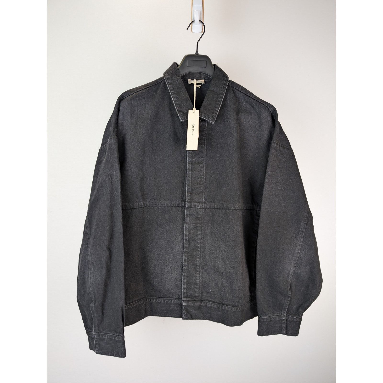 Fear of God o1rshd1 Canvas Utility Trucker Denim Jacket in Black Size US XL / EU 56 / 4 - 1 Thumbnail