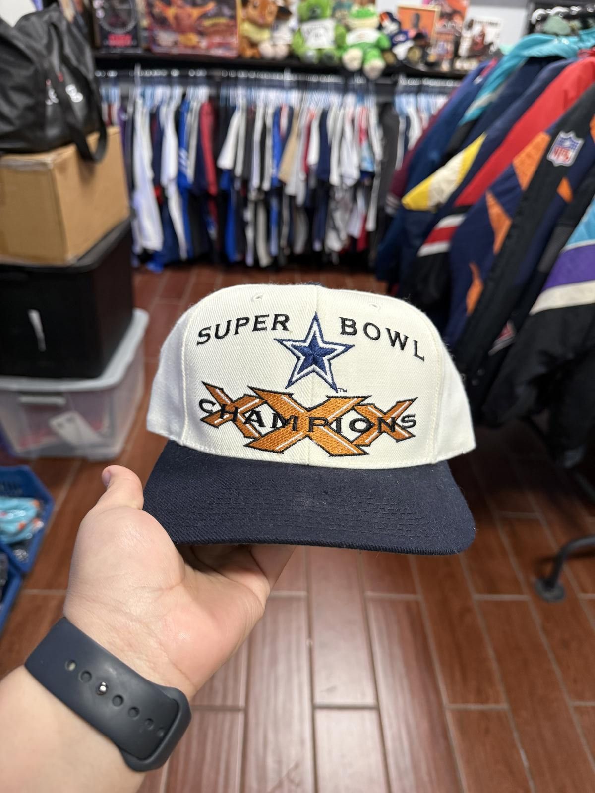 Sports Specialties 90's Vintage Cowboys XXX Super bowl Snapback Hat Size ONE SIZE - 1 Thumbnail