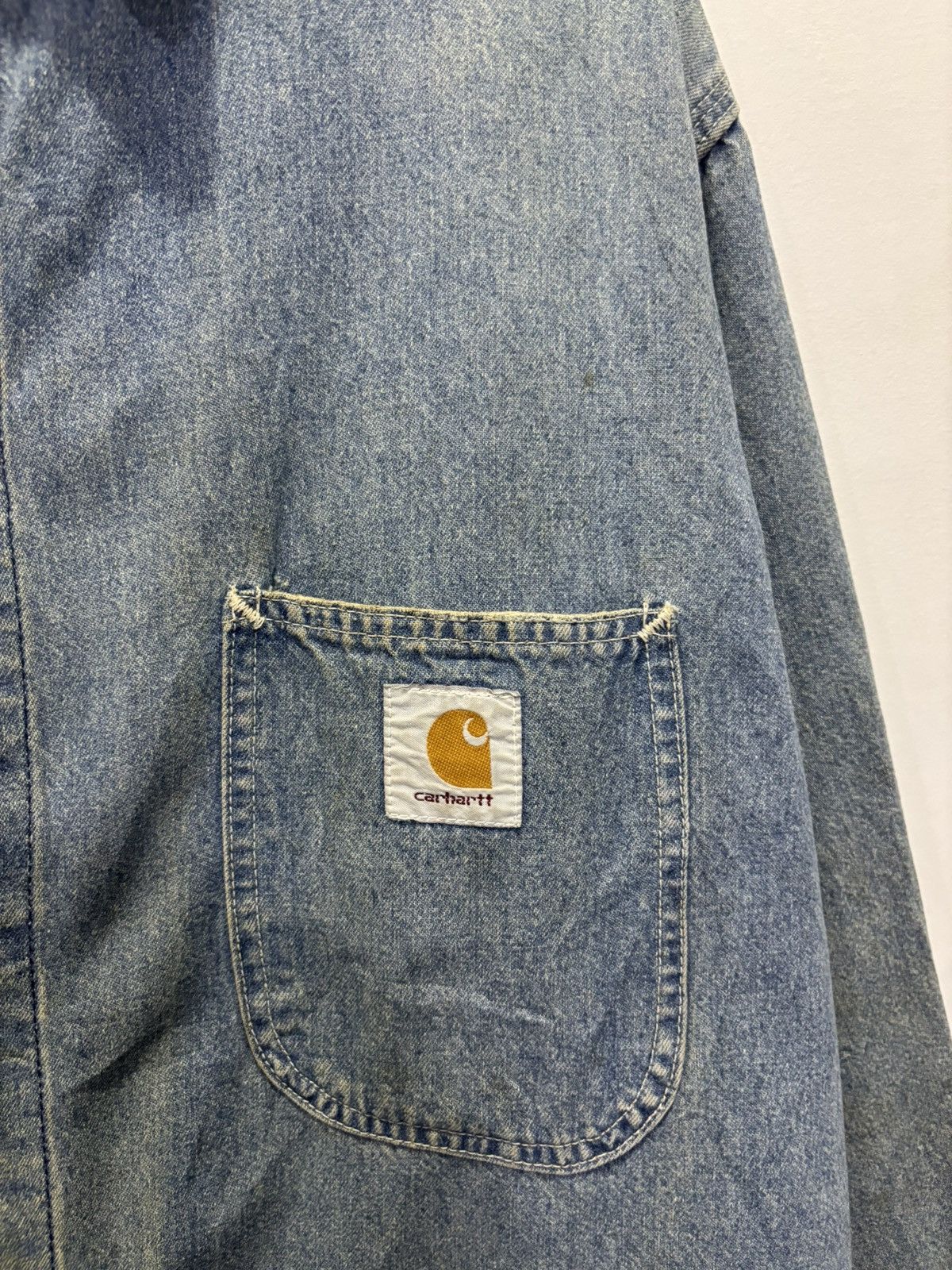 Carhartt Vintage 80’s Carhartt Denim Jacket Size US XL / EU 56 / 4 - 4 Thumbnail