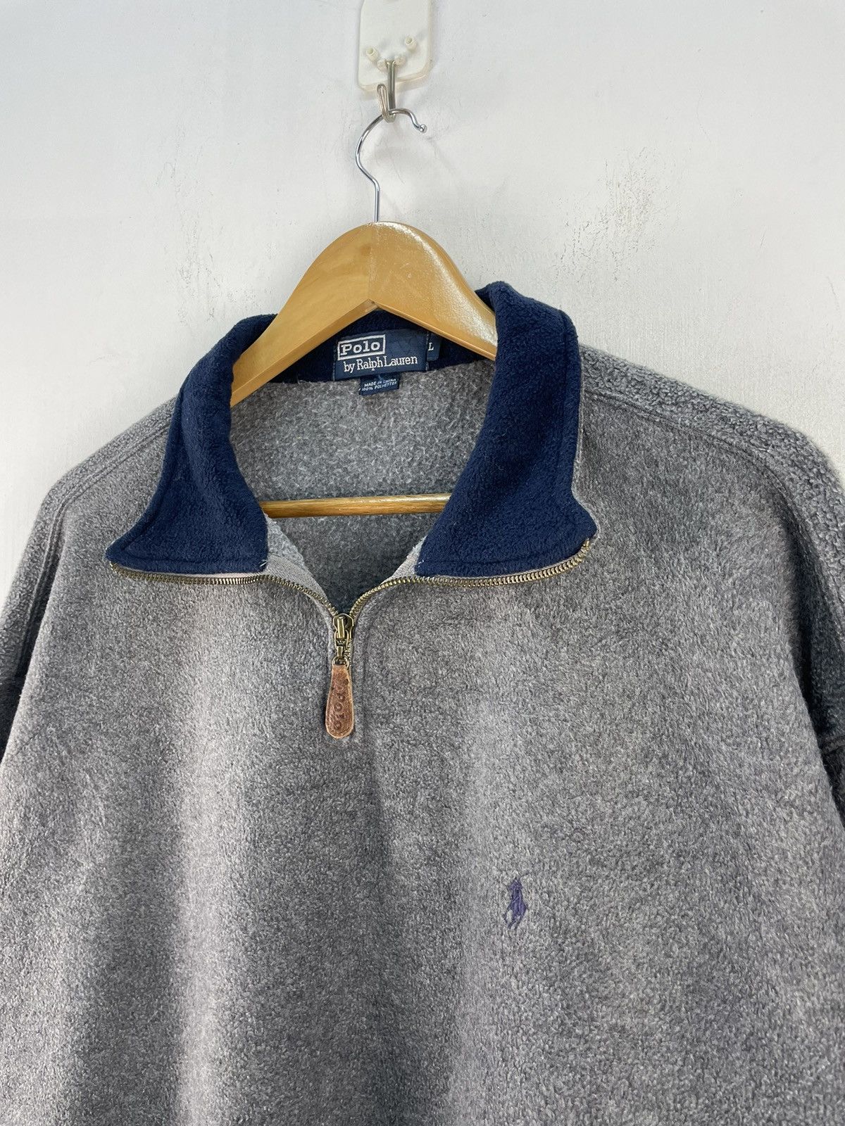 Ralph Lauren Vintage 90s Polo Ralph Lauren Pullover Fleece Sweater Size US L / EU 52-54 / 3 - 4 Thumbnail