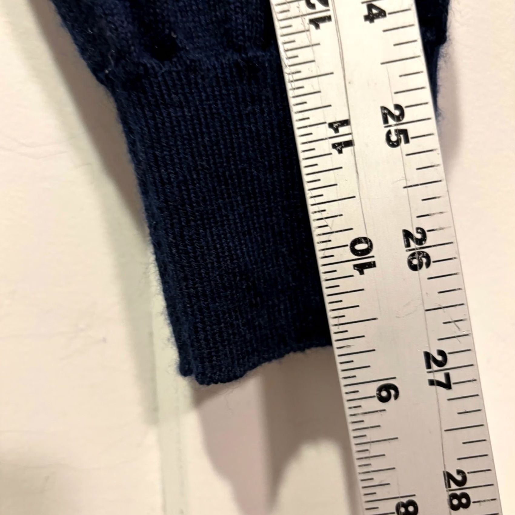 Ellemme Sweater Mens Large Blue V-Neck 100% Merino Wool Made In Italy, Men's — image 5 of 6