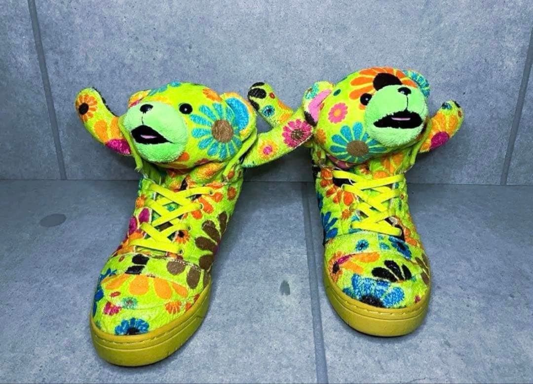 ADIDAS x Jeremy Scott Bear High Top Sneakers US10.5