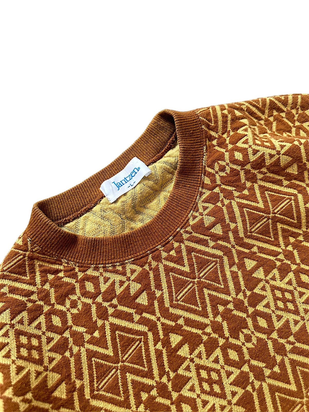 Vintage 90's Jantzen Japan abstract sweatshirt Size US M / EU 48-50 / 2 - 4 Thumbnail