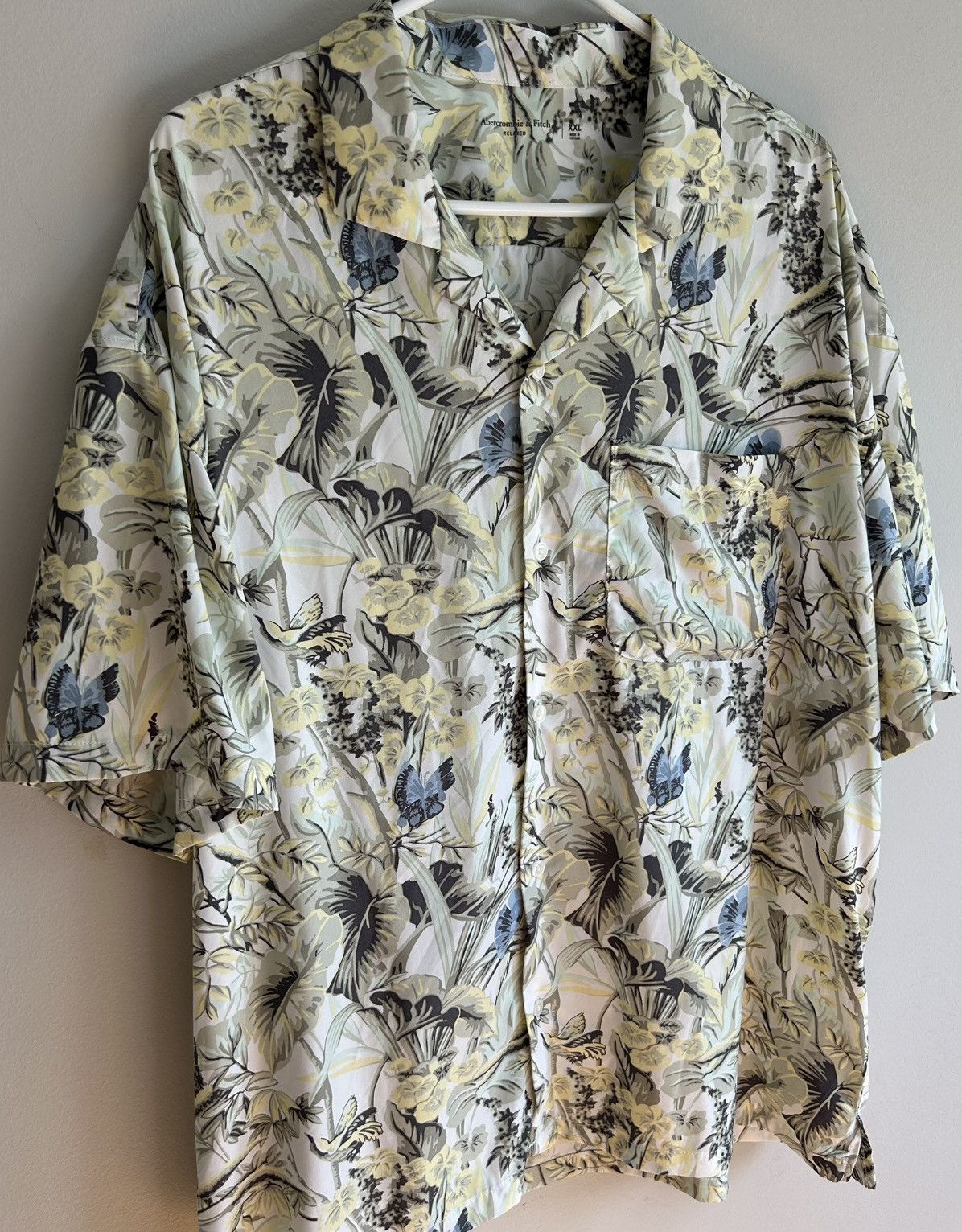 Abercrombie & Fitch Abercrombie & Fitch Shirt Multicolor Floral Relaxed Hawaiian Size US XXL / EU 58 / 5 - 2 Thumbnail