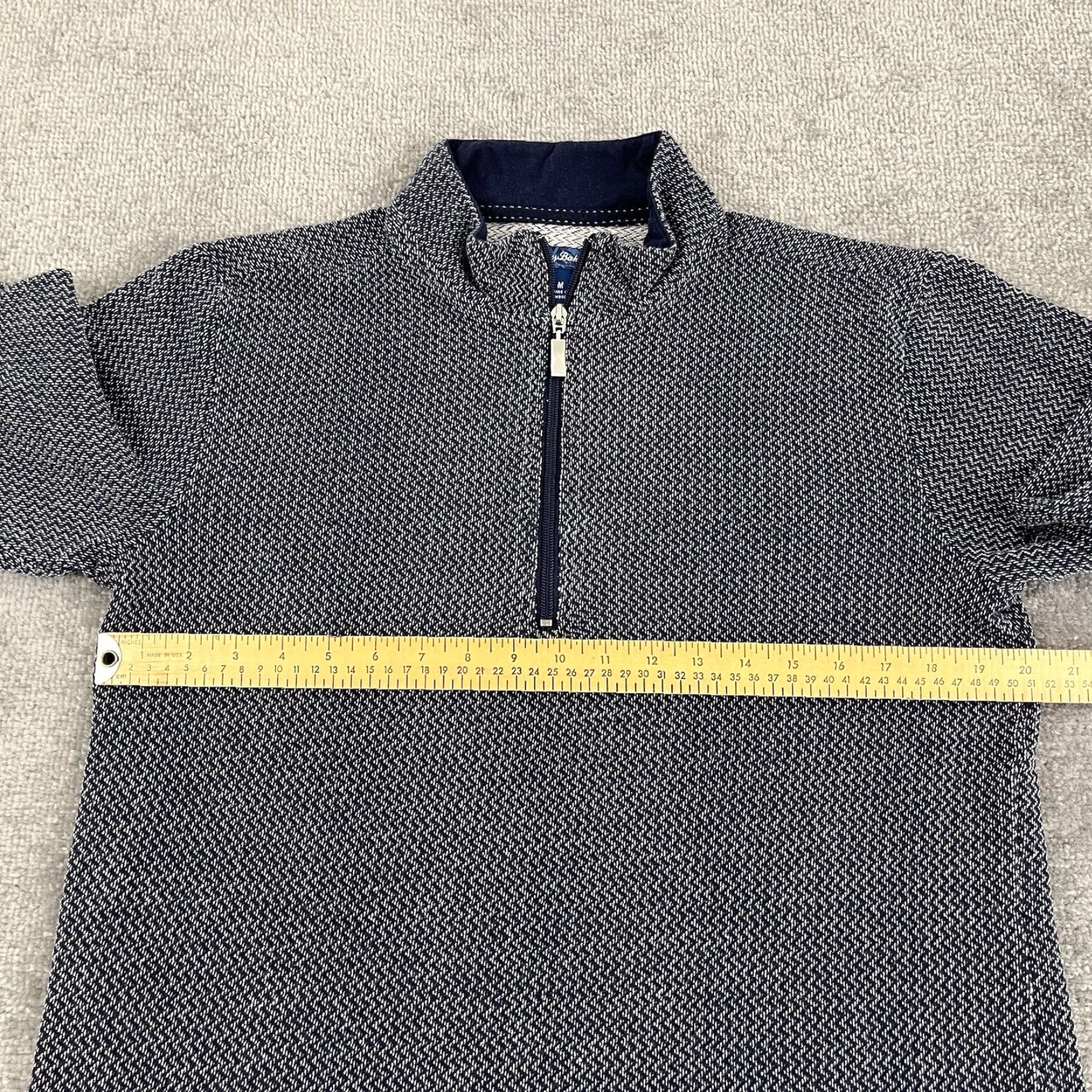Tommy Bahama TOMMY BAHAMA Sweater Mens Blue Medium 1/4 Zip Knit Pullover Beach Preppy Casual Size US M / EU 48-50 / 2 - 5 Thumbnail