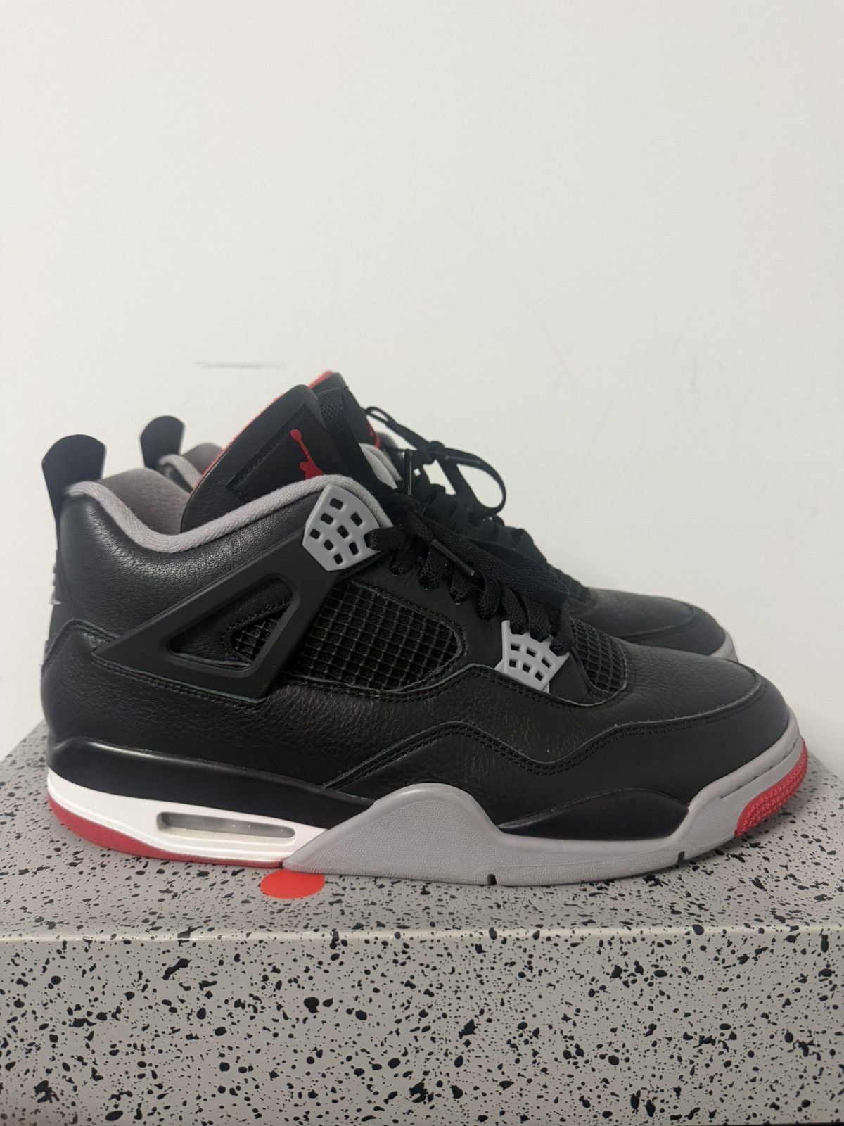Jordan Brand Jordan Air Jordan 4 Retro Bred Reimagined Black/Fire Red Size US 12.5 / EU 45-46 - 5 Thumbnail