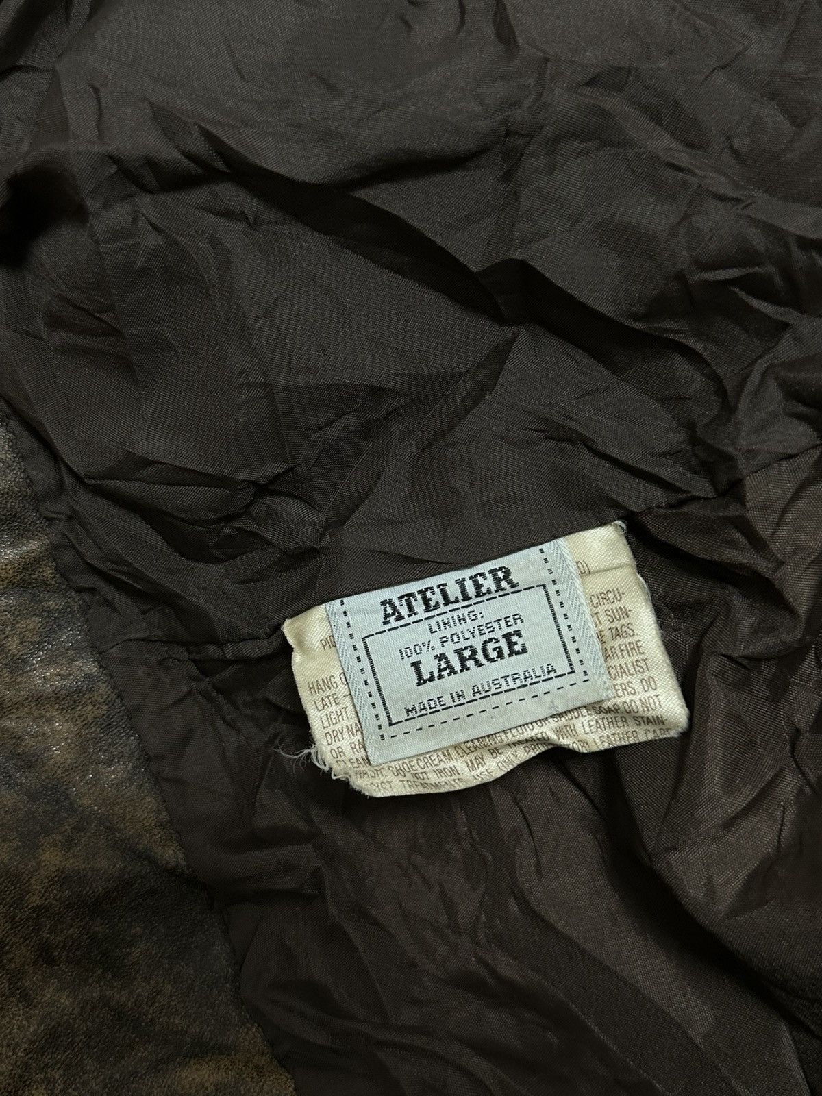 Alpha Industries Avant-Garde Oversized Vintage Leather Jacket L Size Size US L / EU 52-54 / 3 - 10 Thumbnail