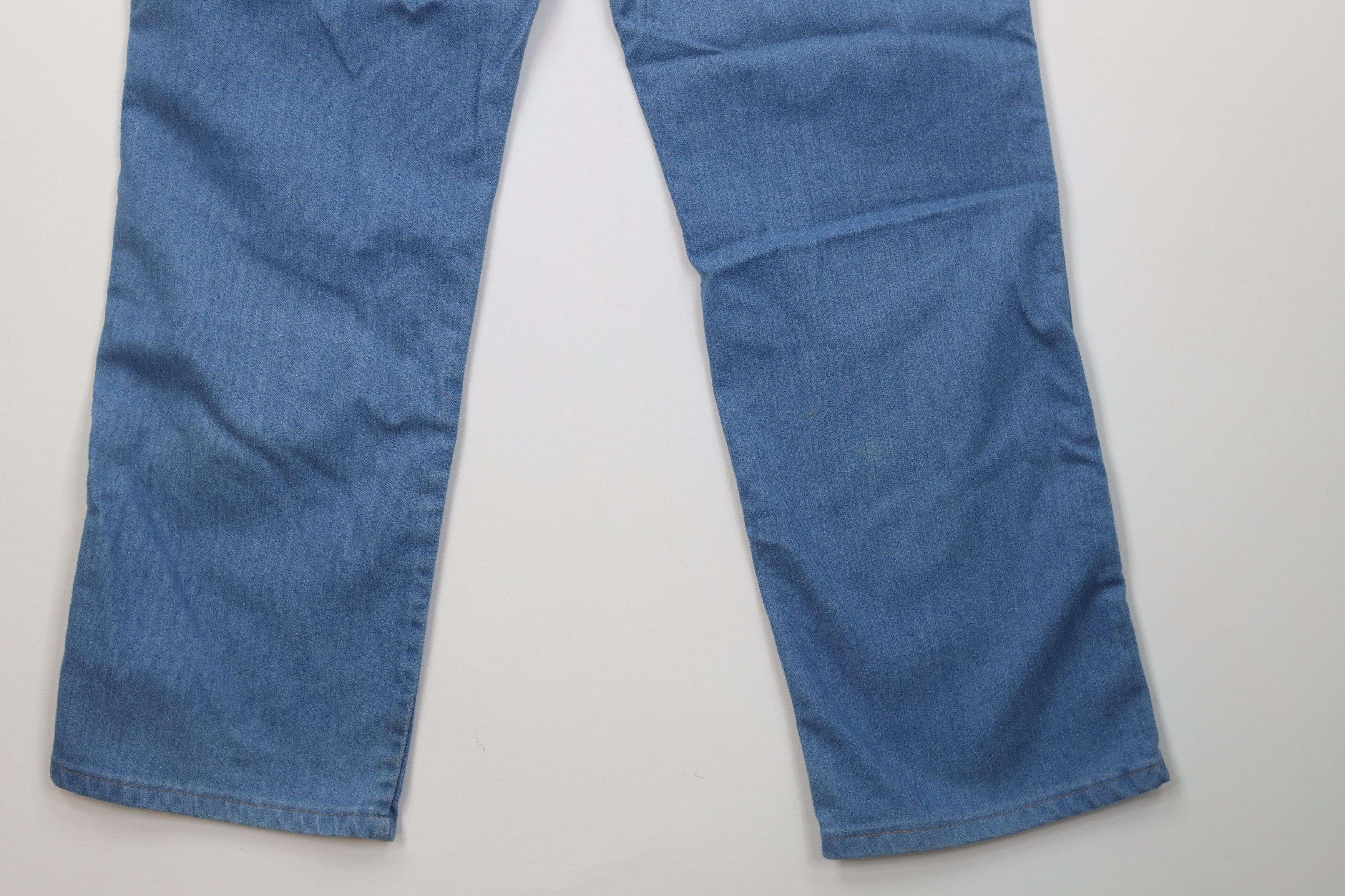 Wrangler Vintage 90s Wrangler Flared Wide Leg Denim Jeans Blue USA Size US 36 / EU 52 - 13 Thumbnail