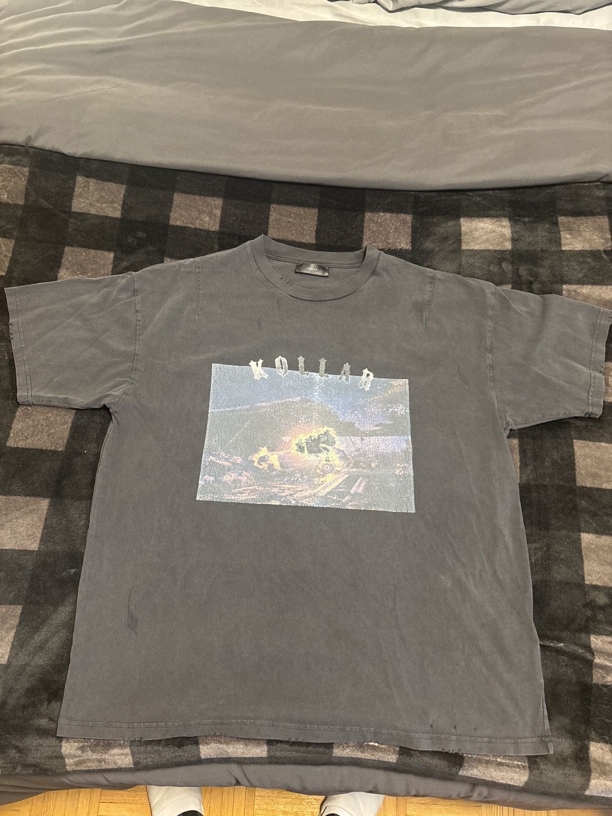 Kollar Clothing Kollar clothing Vintage wash T-shirt Size US XL / EU 56 / 4 - 1 Thumbnail