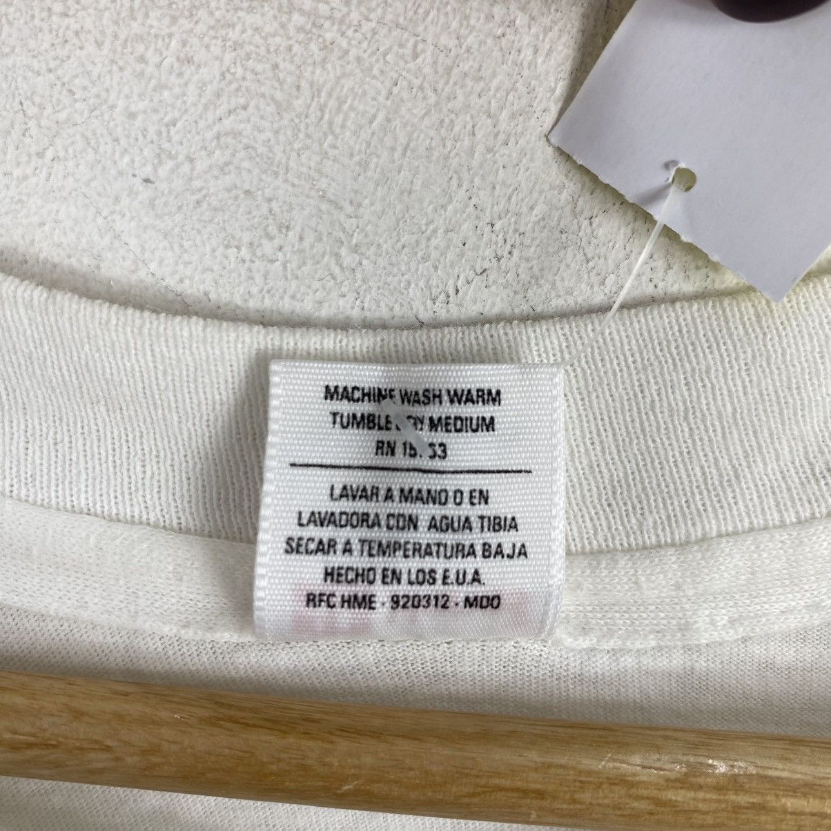 Vintage Vtg 90s Hanes USA Stars Landmarks TShirt White Single Stitch Size US M / EU 48-50 / 2 - 6 Thumbnail