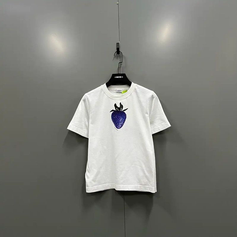 Burberry Burberry White Summer Cotton Short Sleeve Tee Size M / US 6-8 / IT 42-44 - 1 Thumbnail