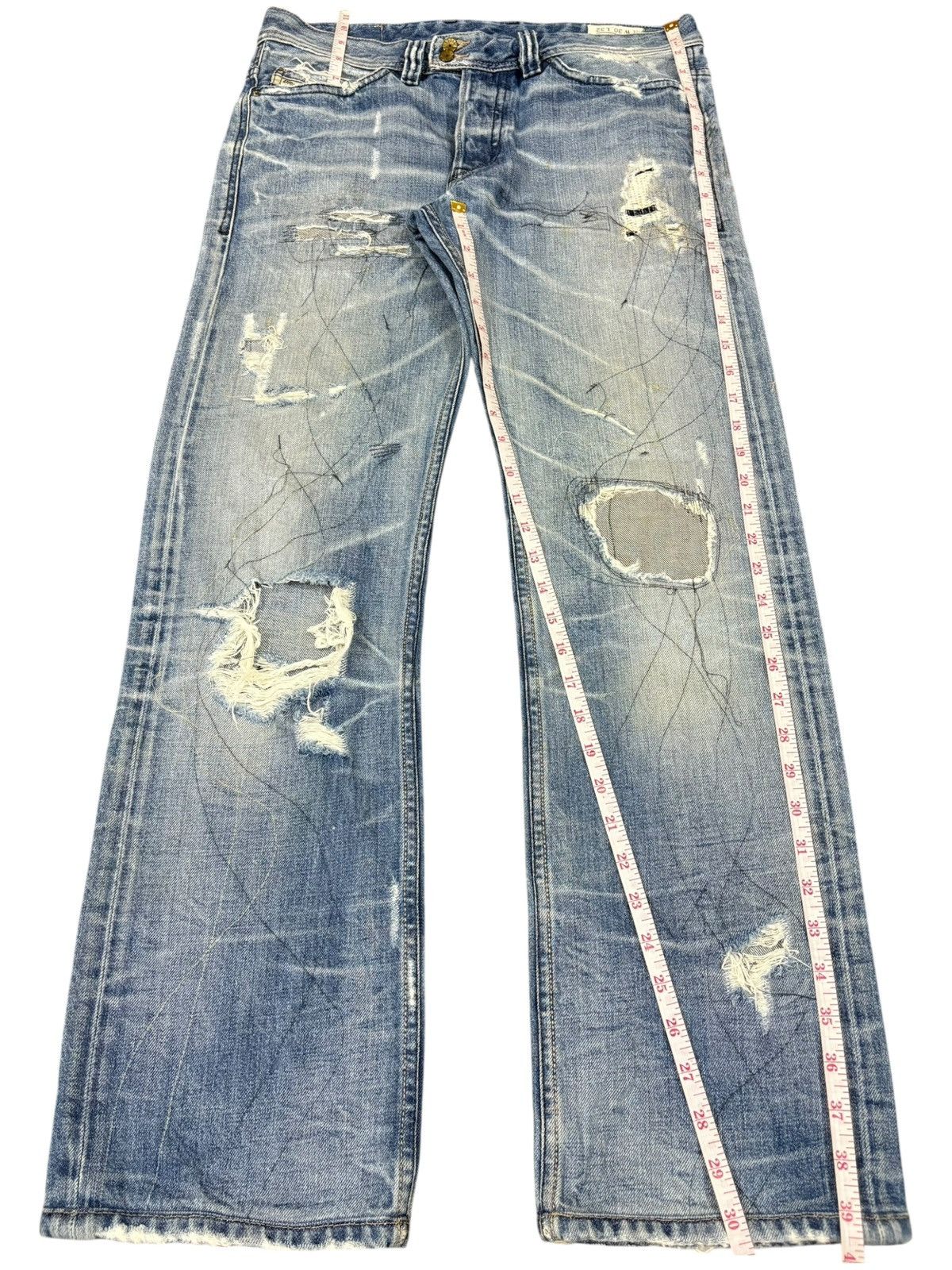Other Vintage Italy Diesel Viker Faded Wash Distress Loose Jeans Size US 33 - 11 Thumbnail