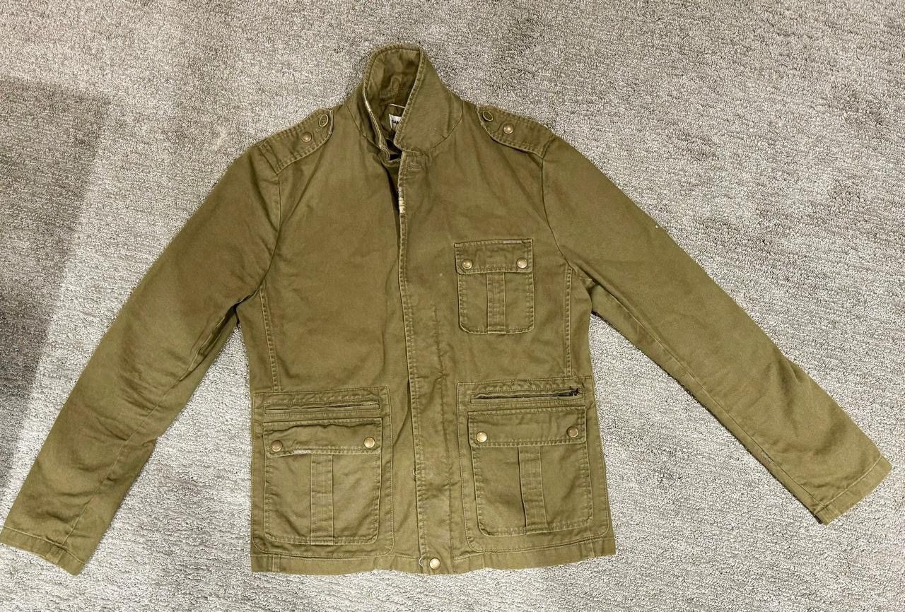 image of Army Green Saint Laurent Paris Jacket, Men's (Size Small)