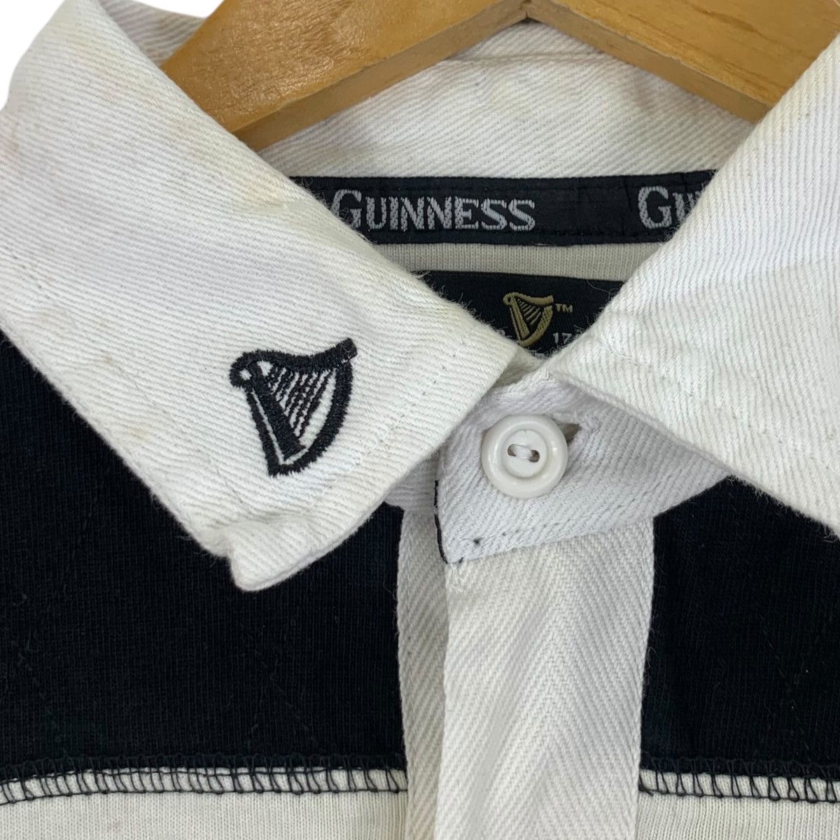 Vintage Vintage GUINNESS STOUT OFFICIAL Crest Rugby Polo Size US L / EU 52-54 / 3 - 4 Thumbnail