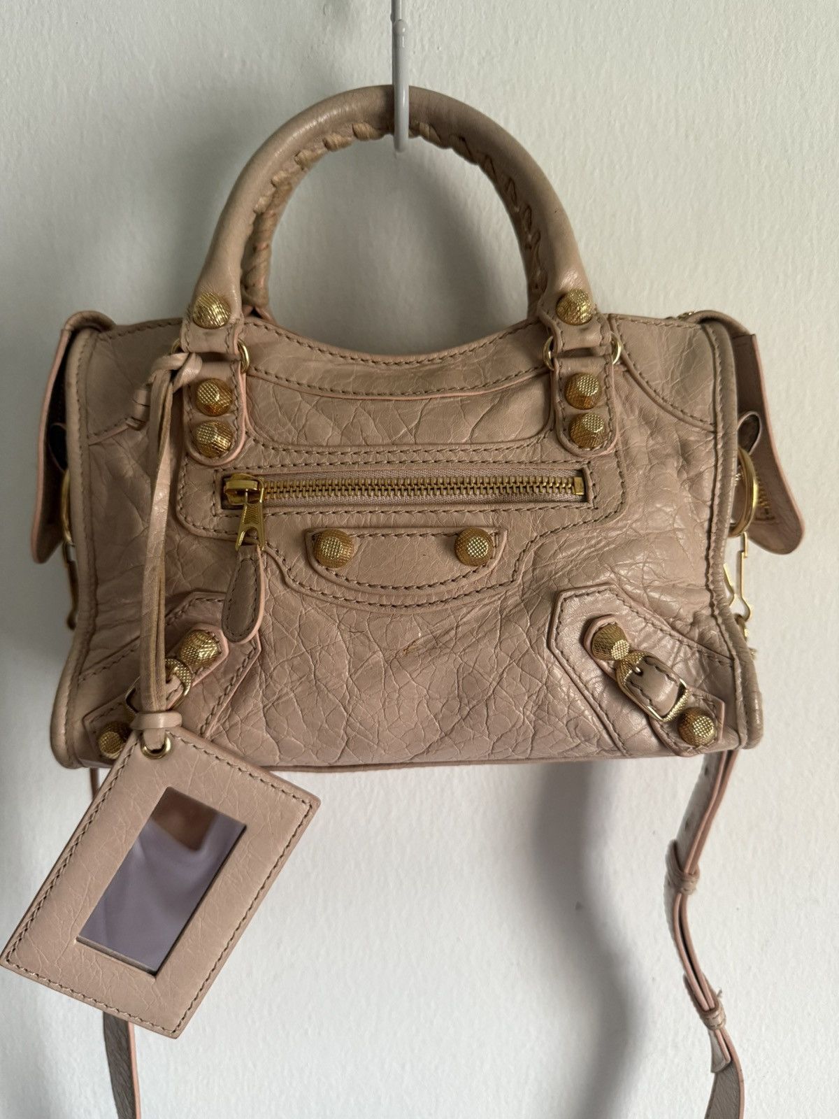 Balenciaga Balenciaga Mini Classic Lambskin giant gold Studded Size ONE SIZE - 2 Thumbnail