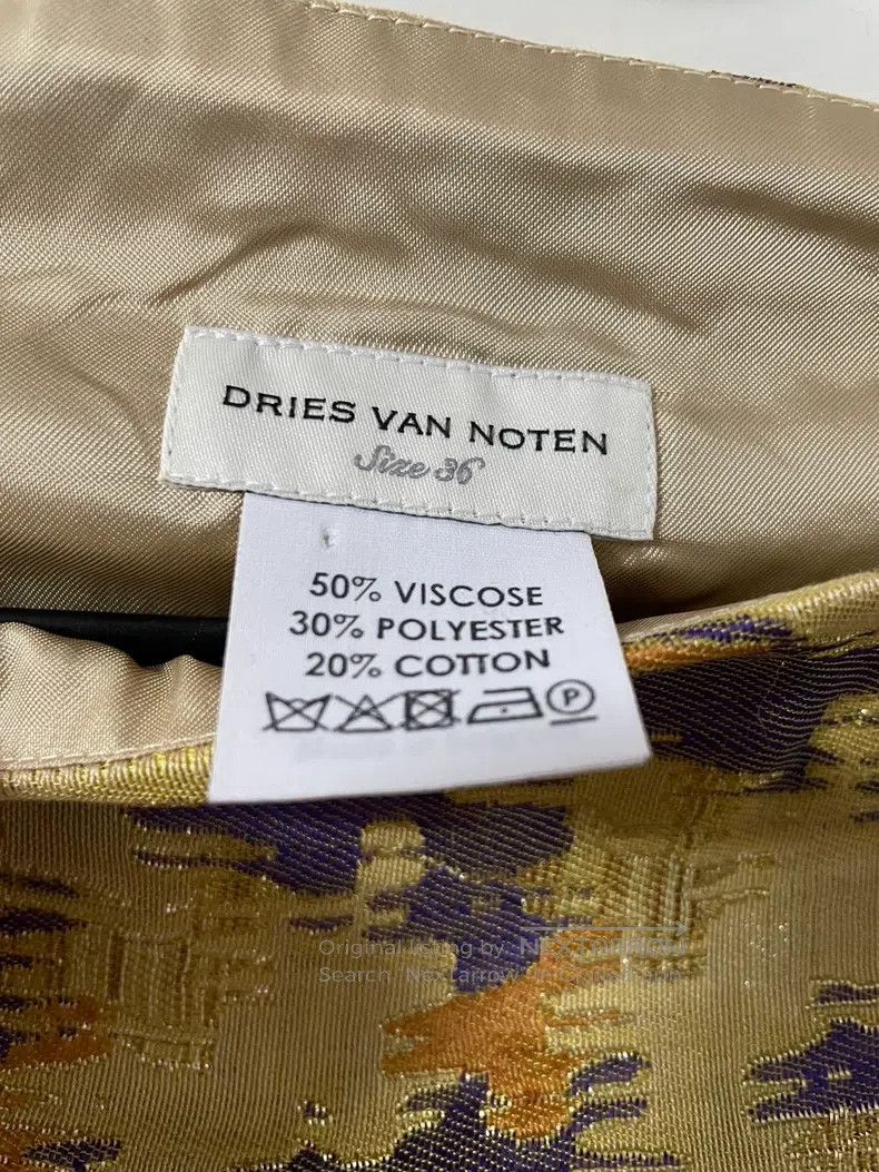 Dries Van Noten Dries Van Noten Brocade Fabric Midi Skirt Size 35" - 5 Thumbnail