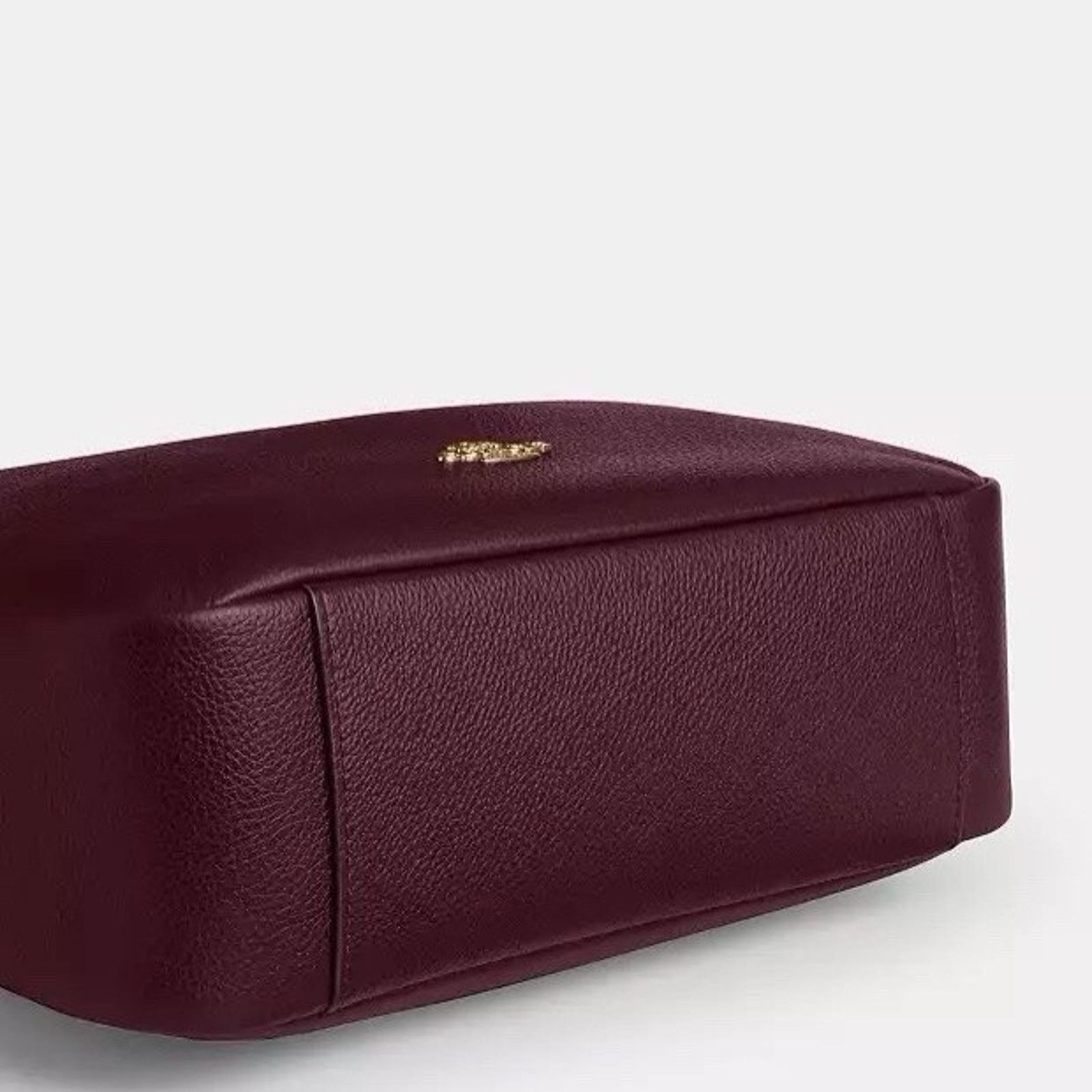 Coach NWT COACH Hadley Large Shoulder Bag CCD65 Dark Wine Size ONE SIZE - 11 Thumbnail