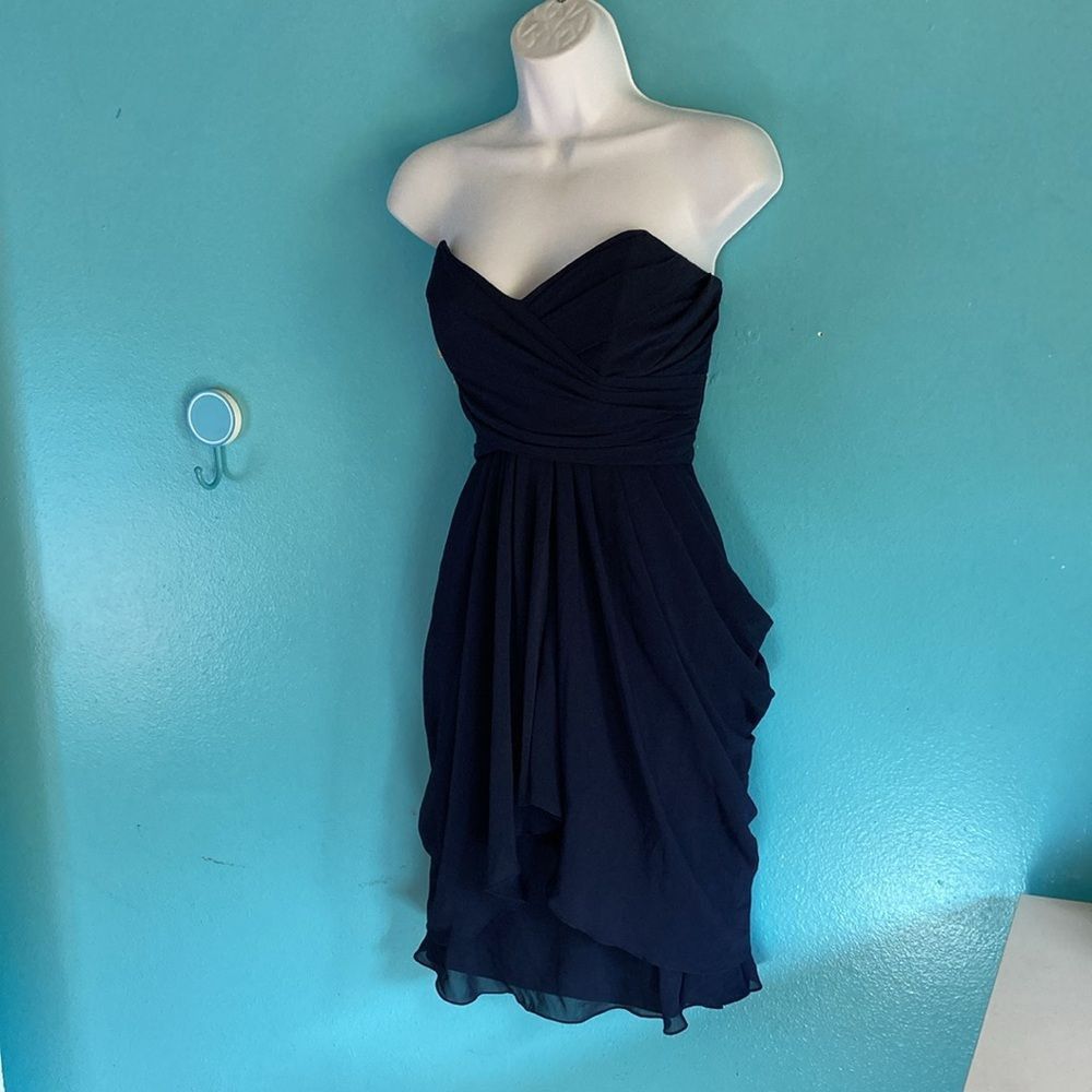 The Masters Watters and Watters Navy Blue Formal Strapless Dress Size 6 Rear Zipper Size M / US 6-8 / IT 42-44 - 11 Thumbnail