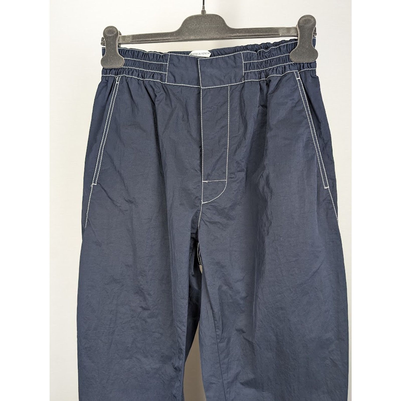 Bottega Veneta o1rshd1 Tech Nylon Trousers in Navy Size US 34 / EU 50 - 4 Thumbnail