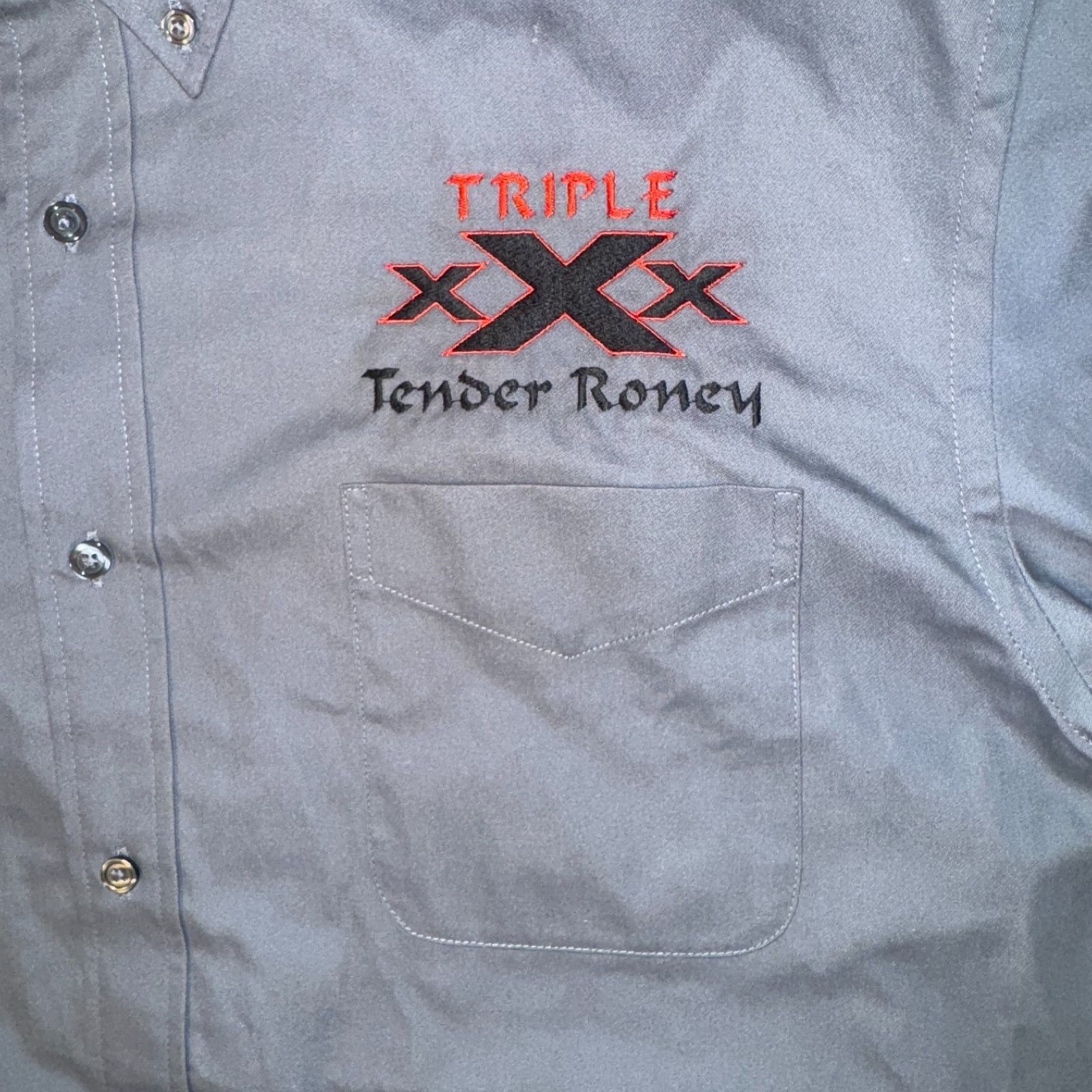 Port Authority Triple X Corvette Club Gray Stitched Logo Shirt - 2XL Long S Size US XXL / EU 58 / 5 - 3 Thumbnail
