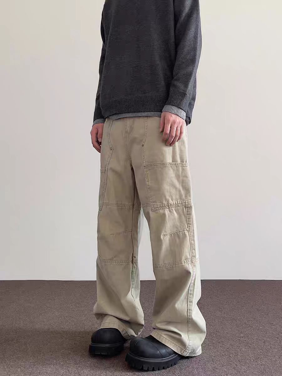 Japanese Brand × Vintage Street Vintage Workwear Straight Leg Casual Pants Size US 32 / EU 48 - 2 Thumbnail