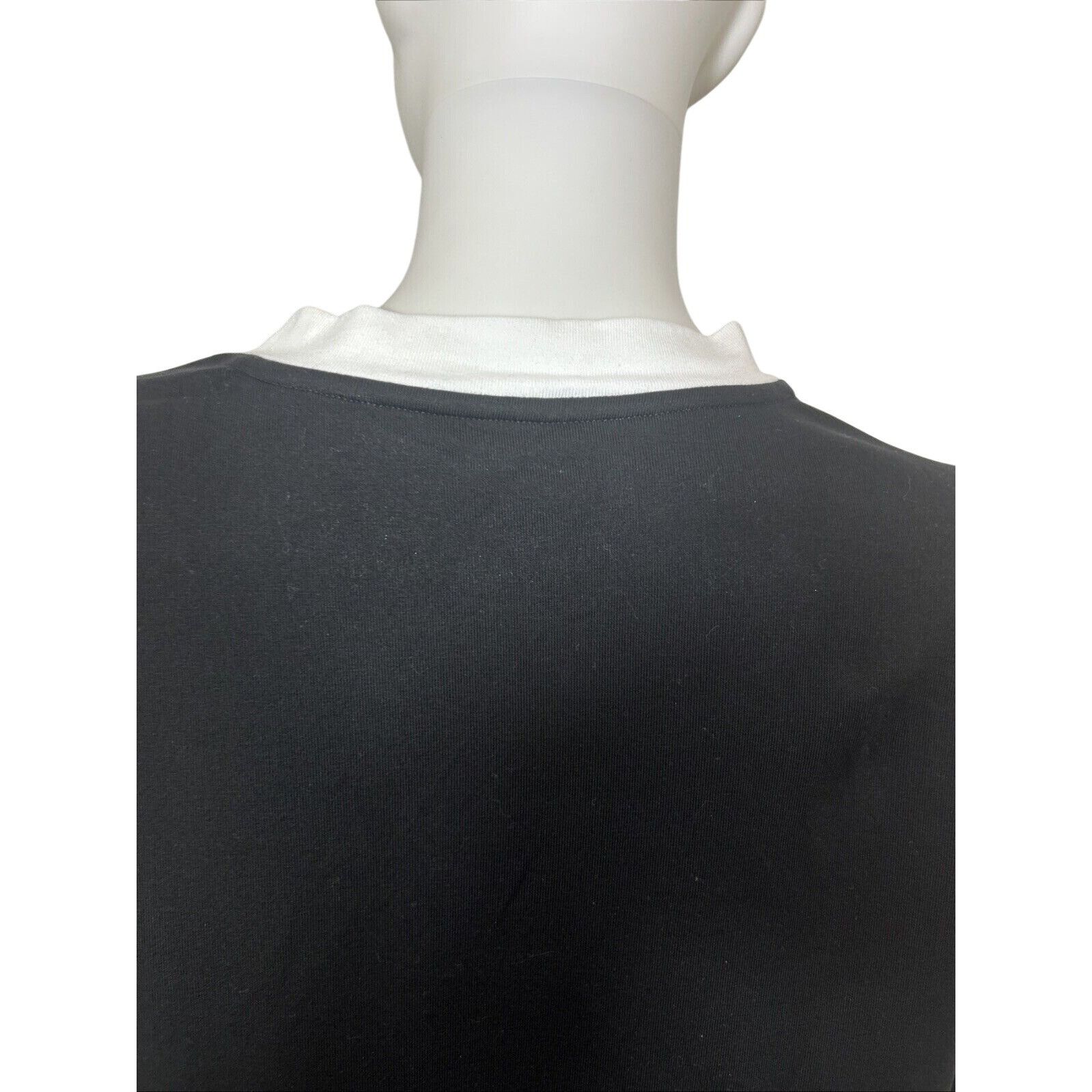 Other E.L.I Tunic Top XL Black White Trim Long Sleeve V-Neck Butt Size XL / US 12-14 / IT 48-50 - 7 Thumbnail