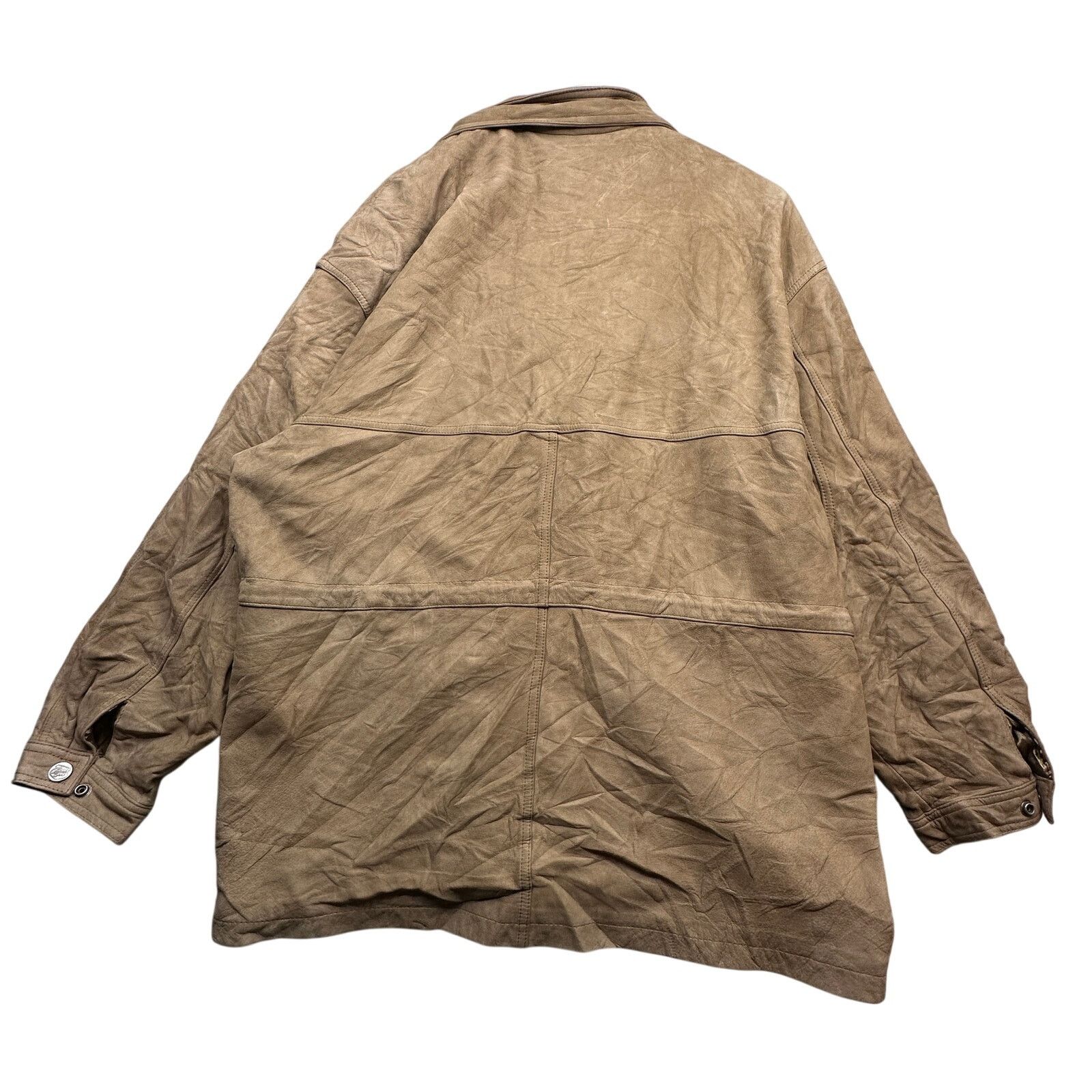 Reed Vintage Reed Leather Barn Chore Coat Jacket XL Khaki Butter Size US XL / EU 56 / 4 - 2 Thumbnail