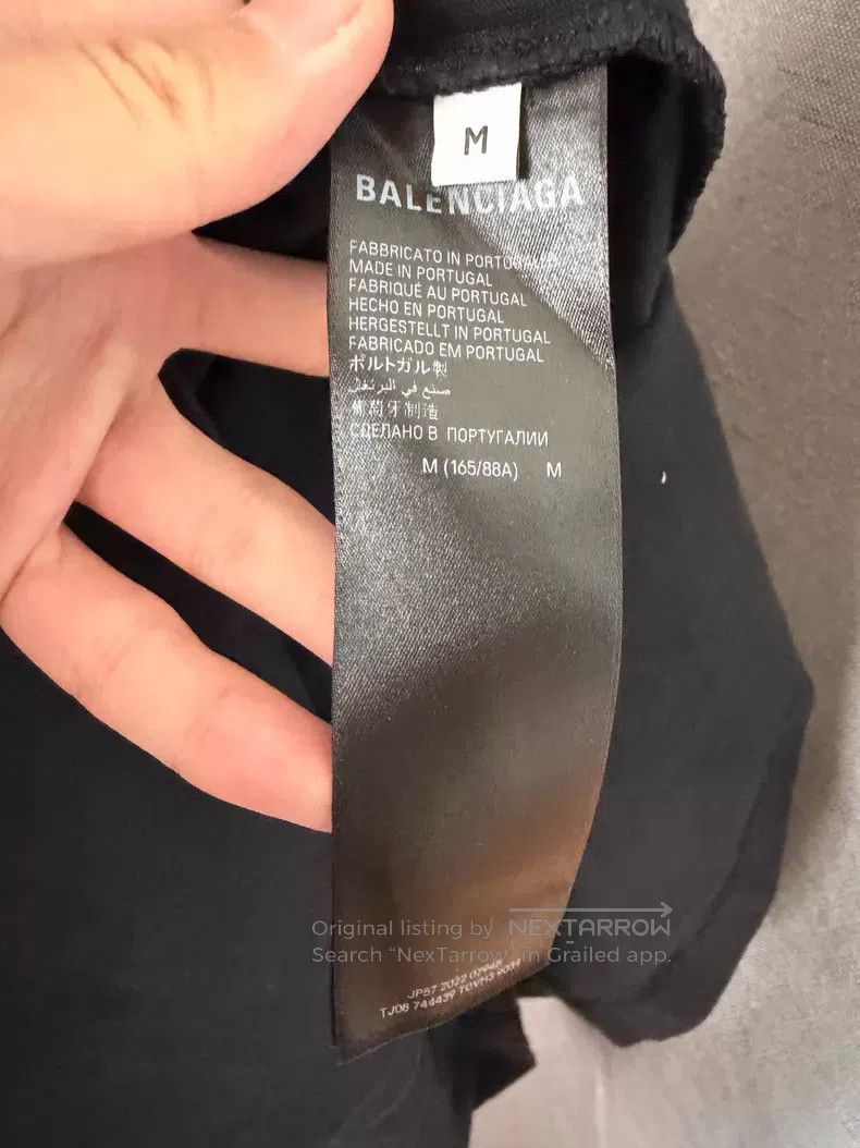 Balenciaga Balenciaga Black Heart Print Short Sleeve Size US M / EU 48-50 / 2 - 4 Thumbnail
