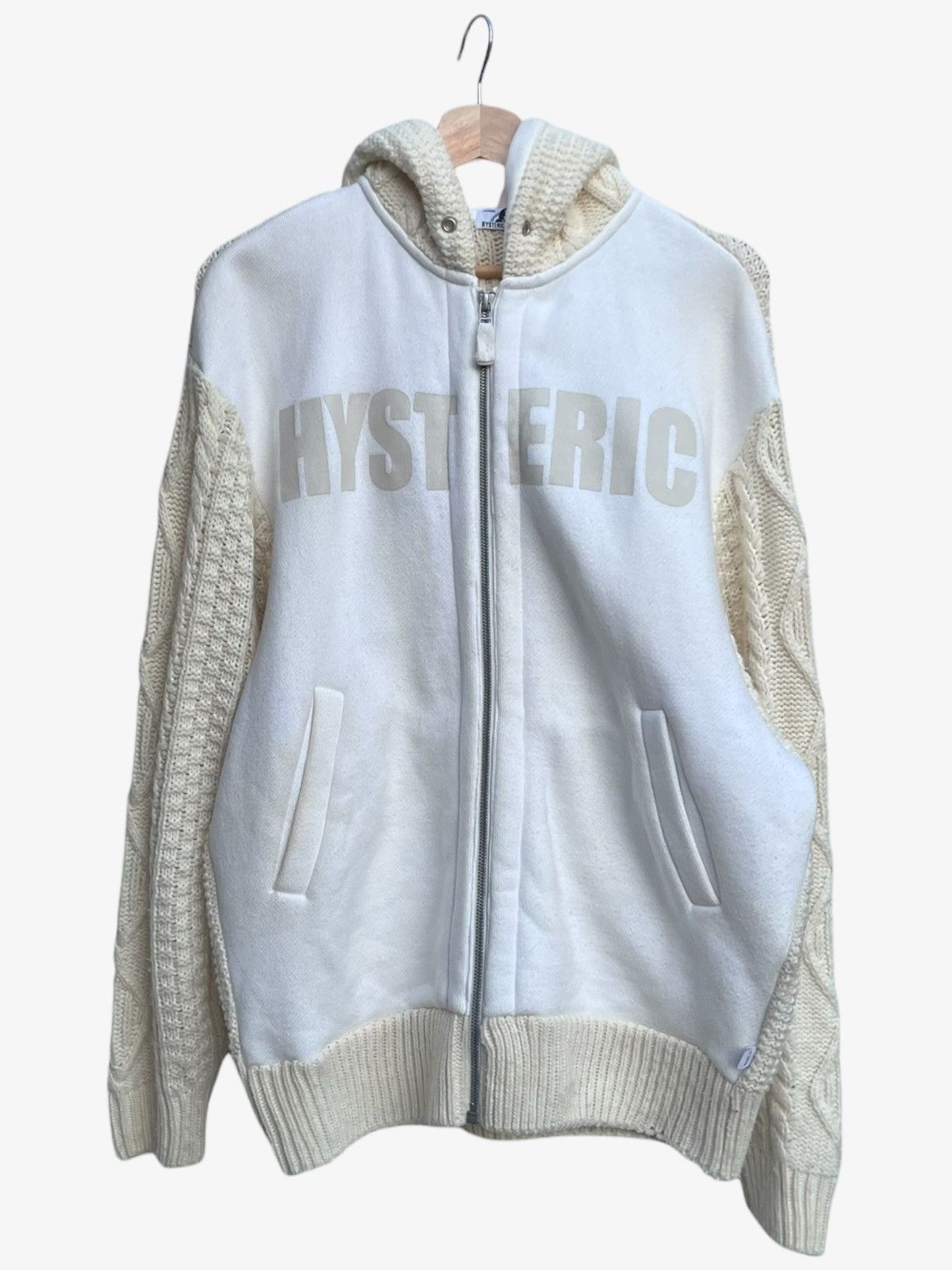 Hysteric Glamour Hysteric Glamour Chunky Knit Zip Up Hoodie Size US M / EU 48-50 / 2 - 1 Thumbnail