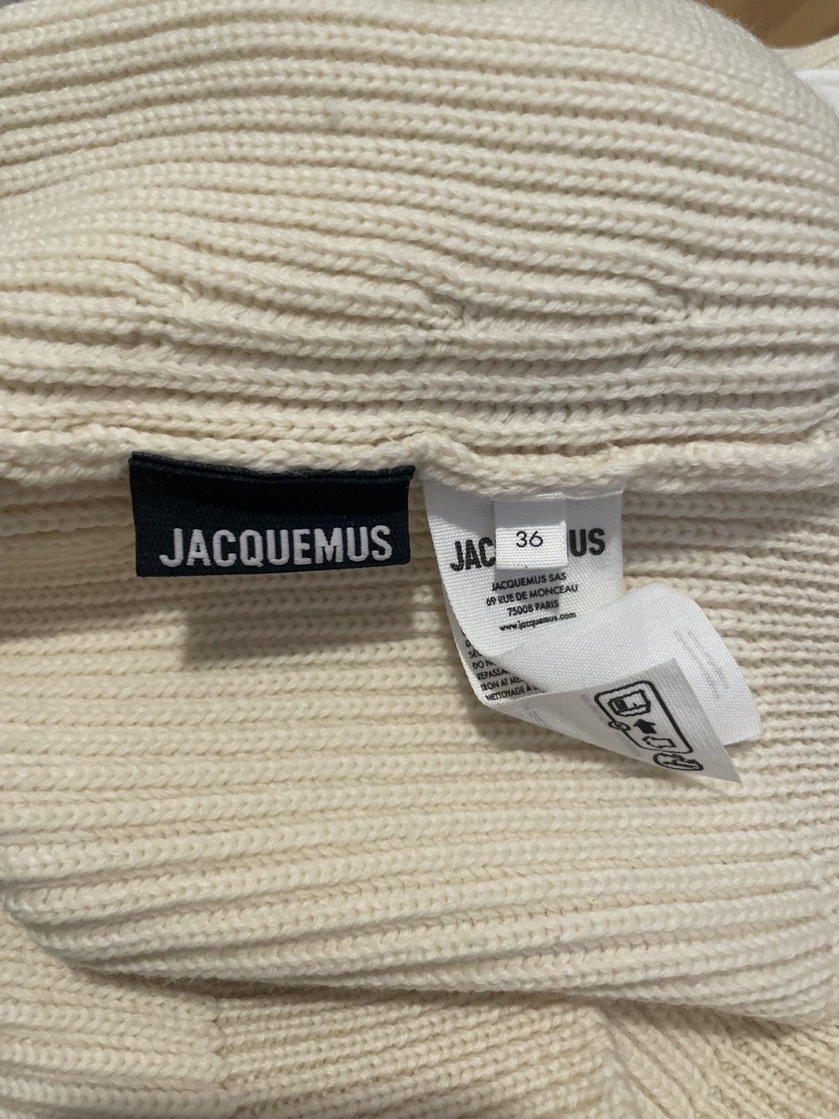 Jacquemus Jacquemus off-white sweater Size XS / US 0-2 / IT 36-38 - 2 Thumbnail
