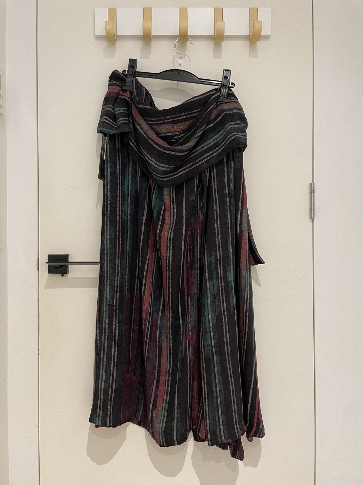Yohji Yamamoto 23AW Silk Ethnic Skirt Size US 32 / EU 48 - 2 Thumbnail