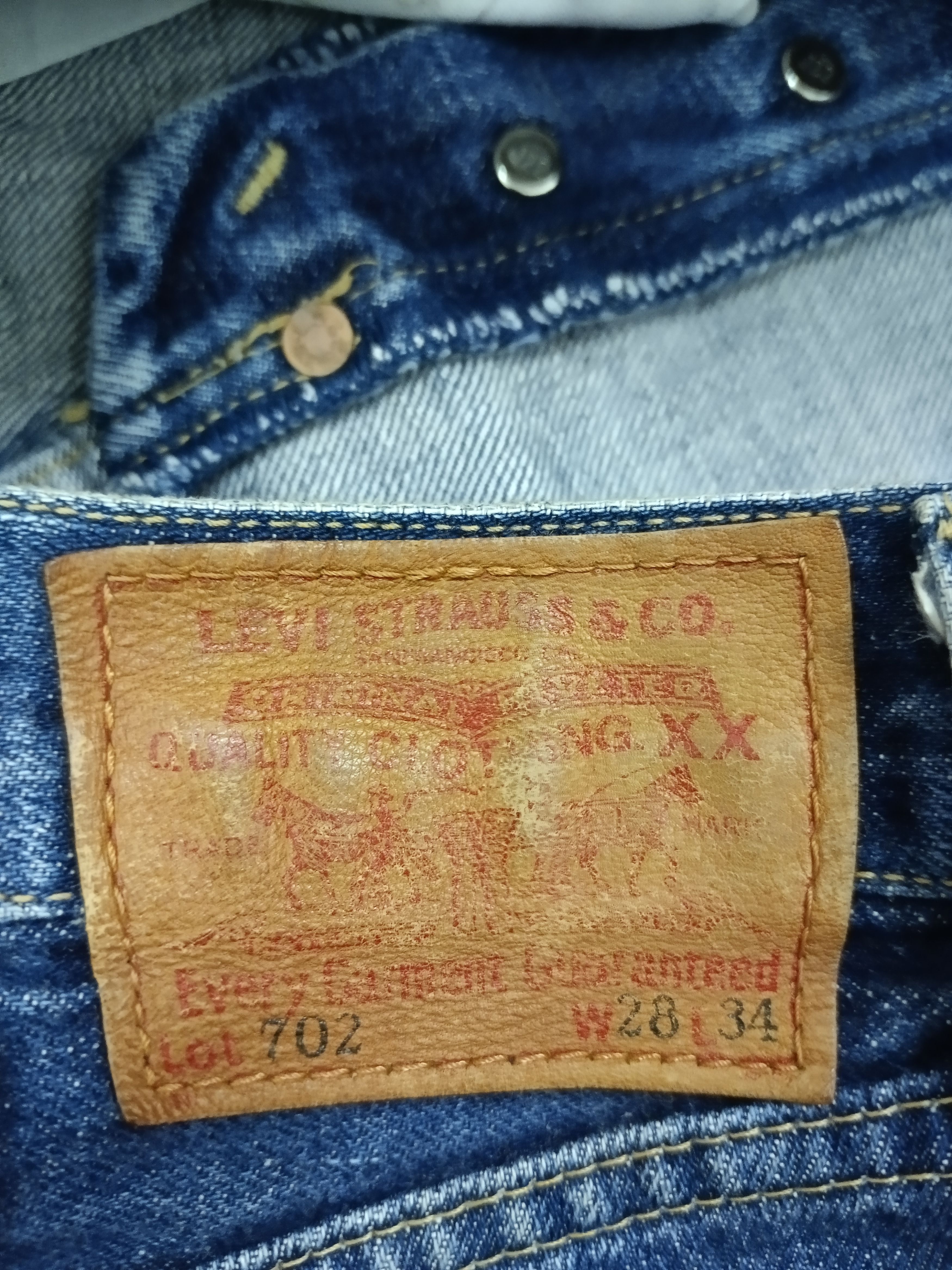 Levi's VINTAGE 90s LEVIS 702 SELVEDGE BUCKLE BELT Size US 27 - 10 Thumbnail
