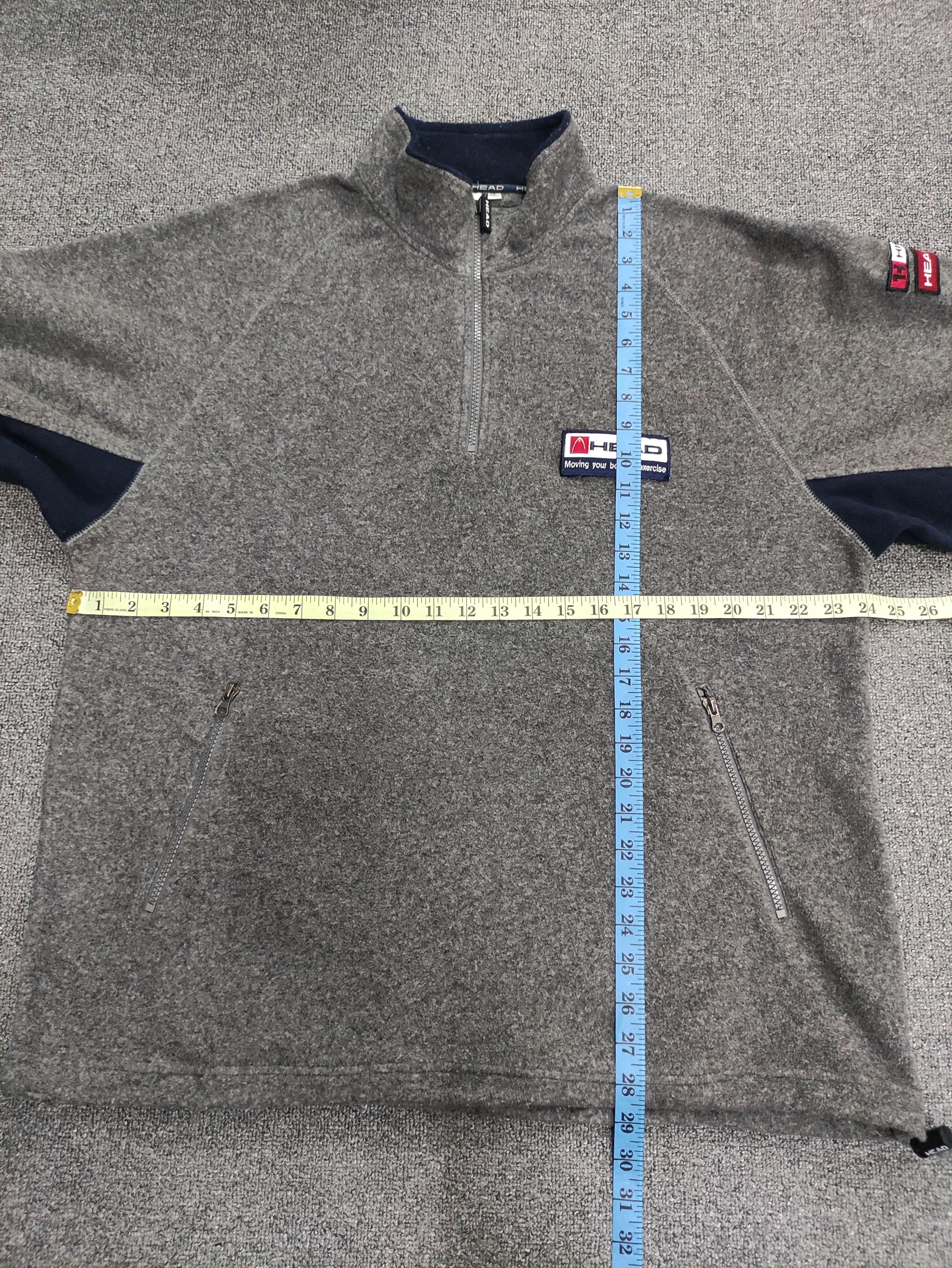 Japanese Brand Vintage Head Half Zipper Fleece Sweater Jumper Size US L / EU 52-54 / 3 - 10 Thumbnail