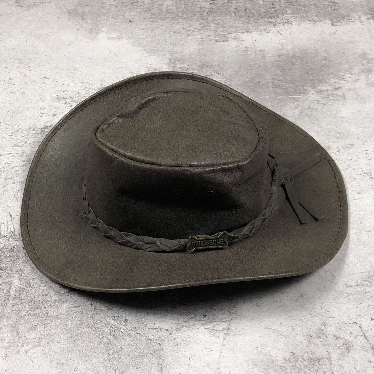 Genuine Leather Driza-Bone Australia Leather Kangaroo Western Cowboy Hat Size ONE SIZE - 3 Thumbnail