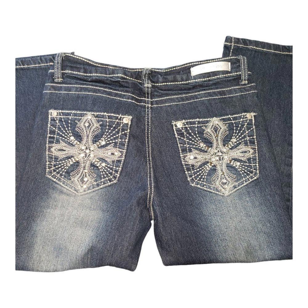 Designer CT145 Do Denim Knee Length Jeans Size 3 Size 30" / US 8 / IT 44 - 2 Thumbnail